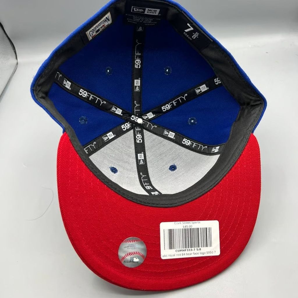 New Era Chicago Cubs Hat Men 7 5/8 59Fifty New Era Fitted Cap New Size ONE SIZE - 7 Thumbnail