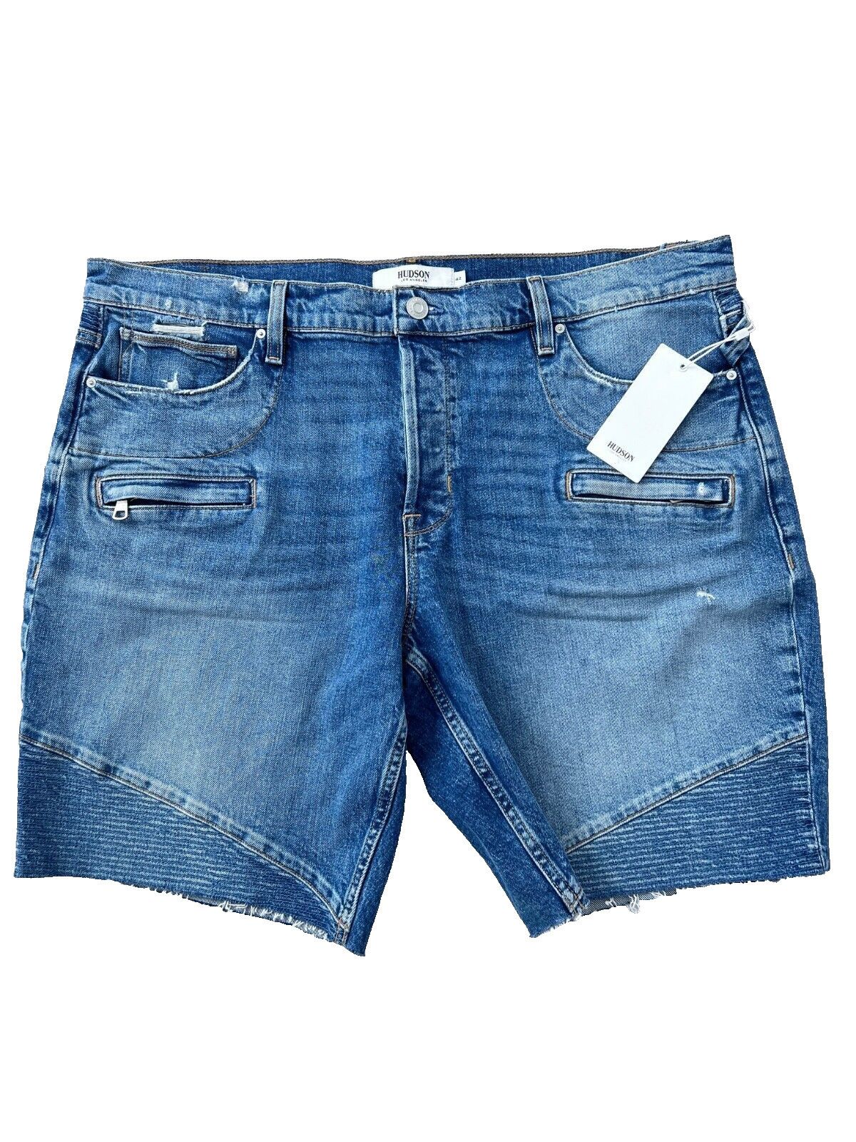 Hudson Hudson Jeans Blinder Denim Moto Shorts Echos ( 42 ) Size US 42 / EU 58 - 3 Thumbnail