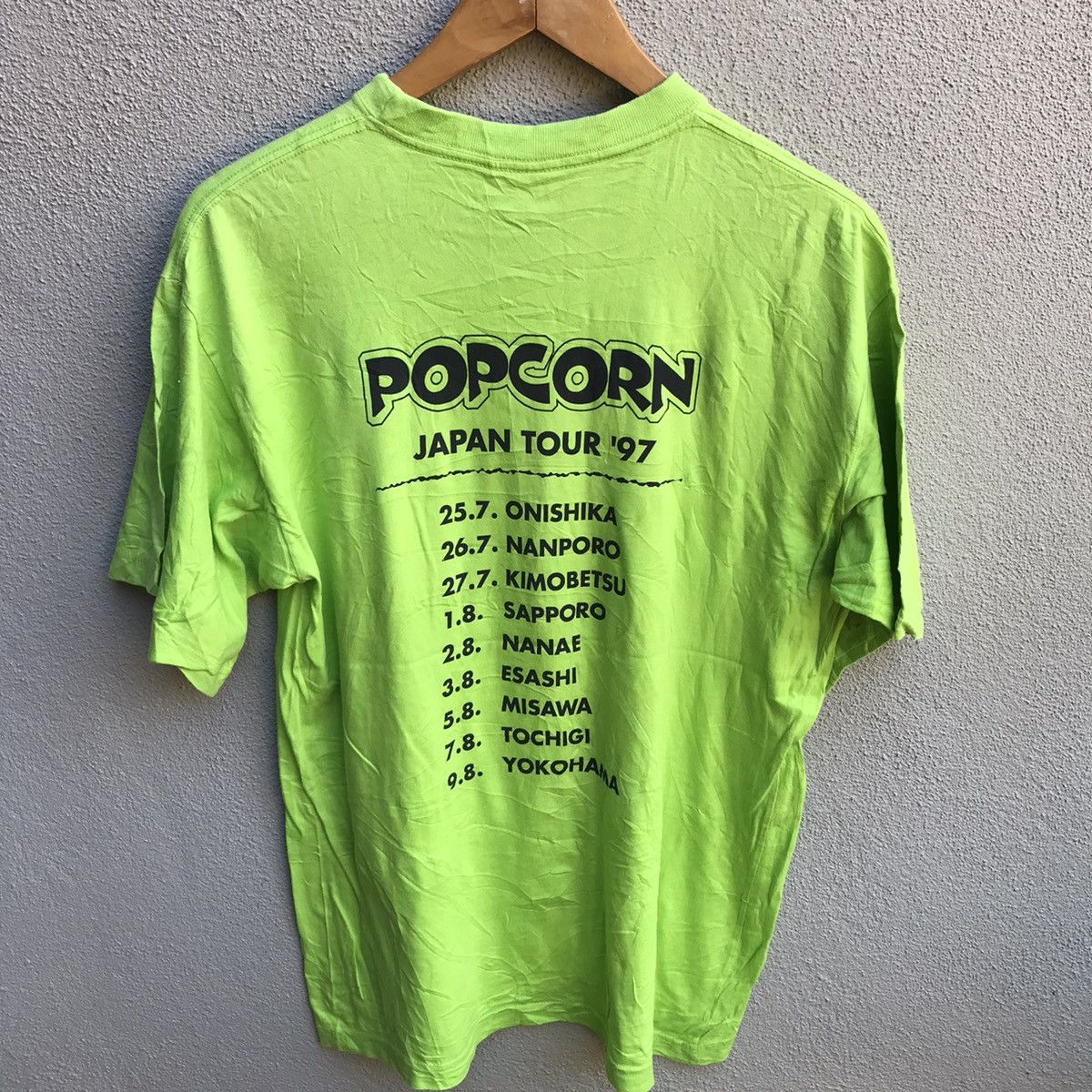 Band Tees Vintage 90s POPCORN band tee indie pop tour japan Size US M / EU 48-50 / 2 - 3 Thumbnail