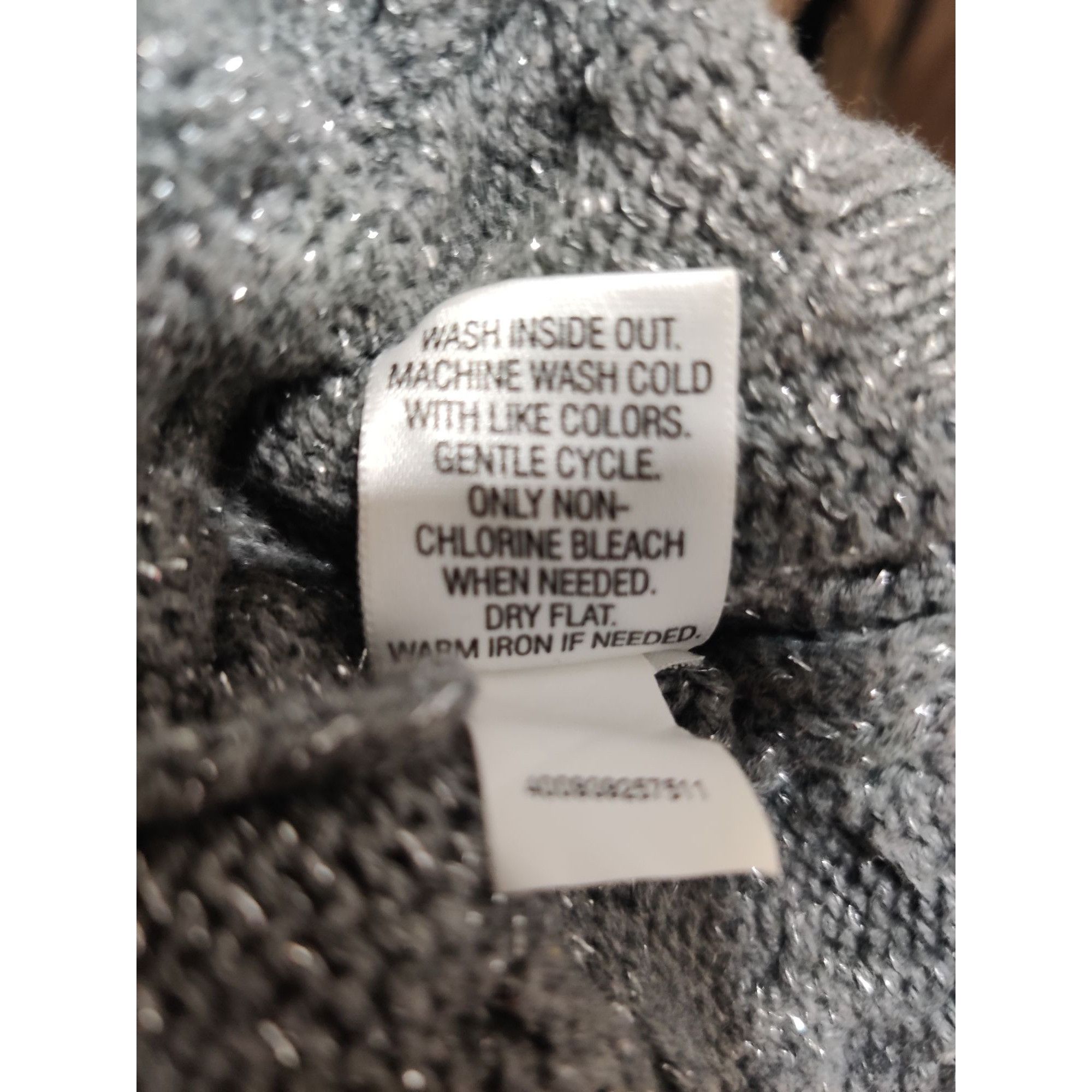 Croft & Barrow Croft & Barrow XL Womens Gray Sweater Metallic Knit Textured Size XL / US 12-14 / IT 48-50 - 9 Thumbnail
