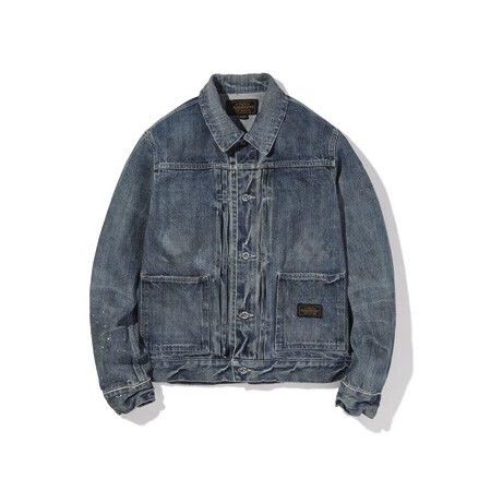 Neighborhood NEIGHBORHOOD Stockman 17AW Denim Distressed Oil Splash S Size US S / EU 44-46 / 1 - 3 Thumbnail