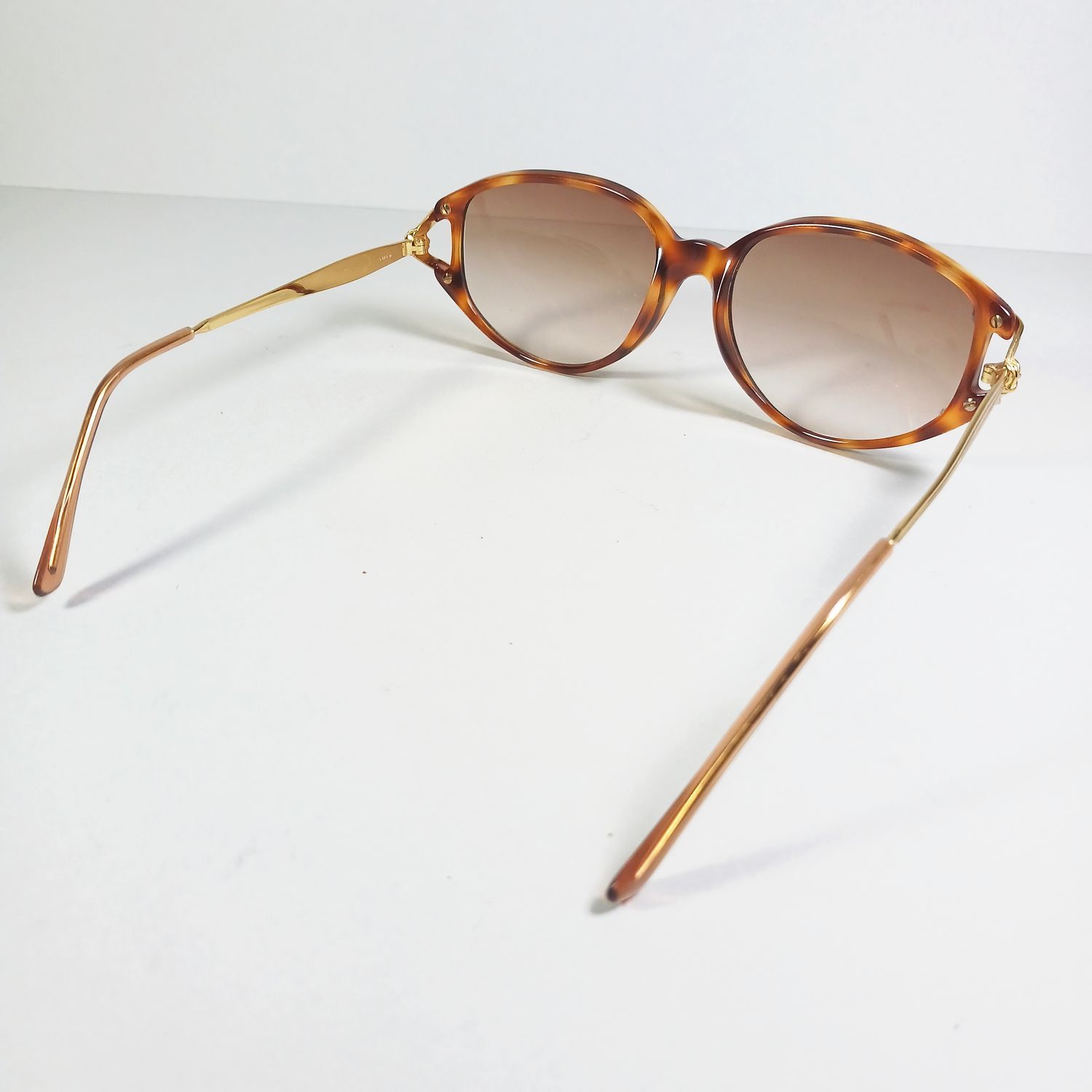 Emanuel Ungaro × Persol Emanuel Ungaro U580 Havana Brown/Gold Sunglasses Persol Made Size ONE SIZE - 12 Thumbnail