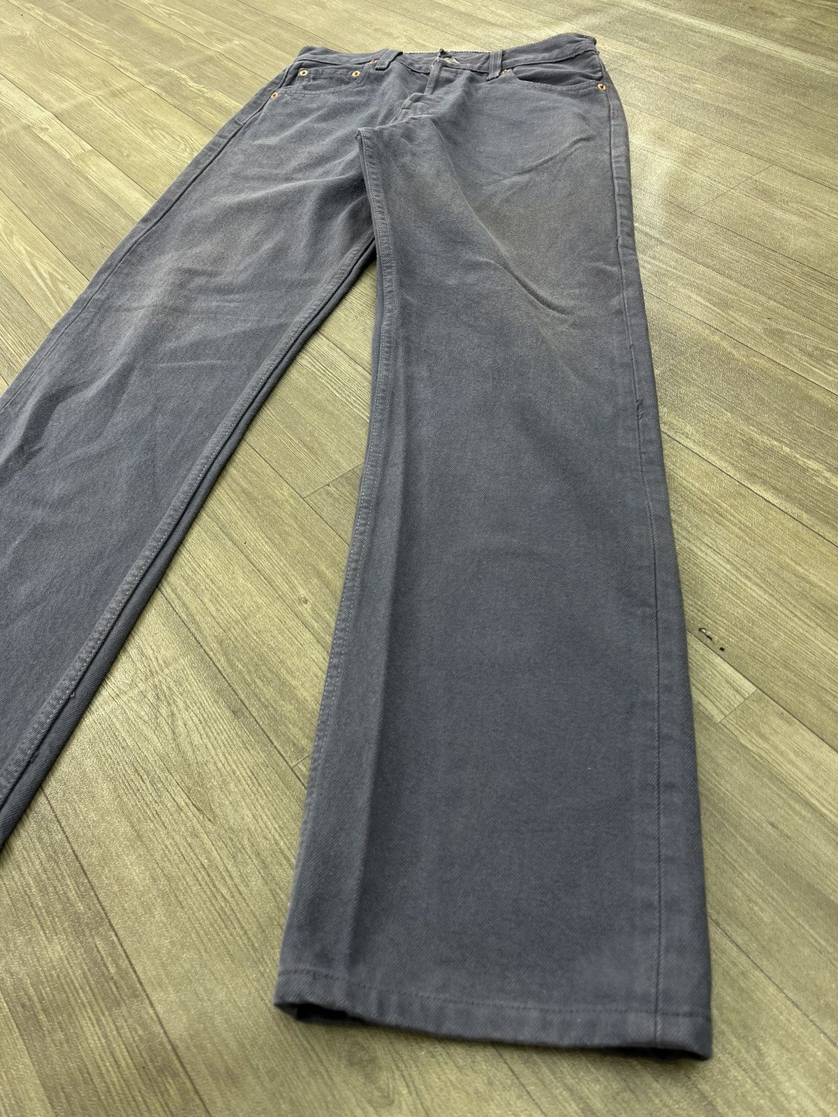 Levi's Vintage Clothing 🇺🇸1990s Vintage Levis 501 30x34 Straight Fit Grey Jeans Size US 30 / EU 46 - 5 Thumbnail