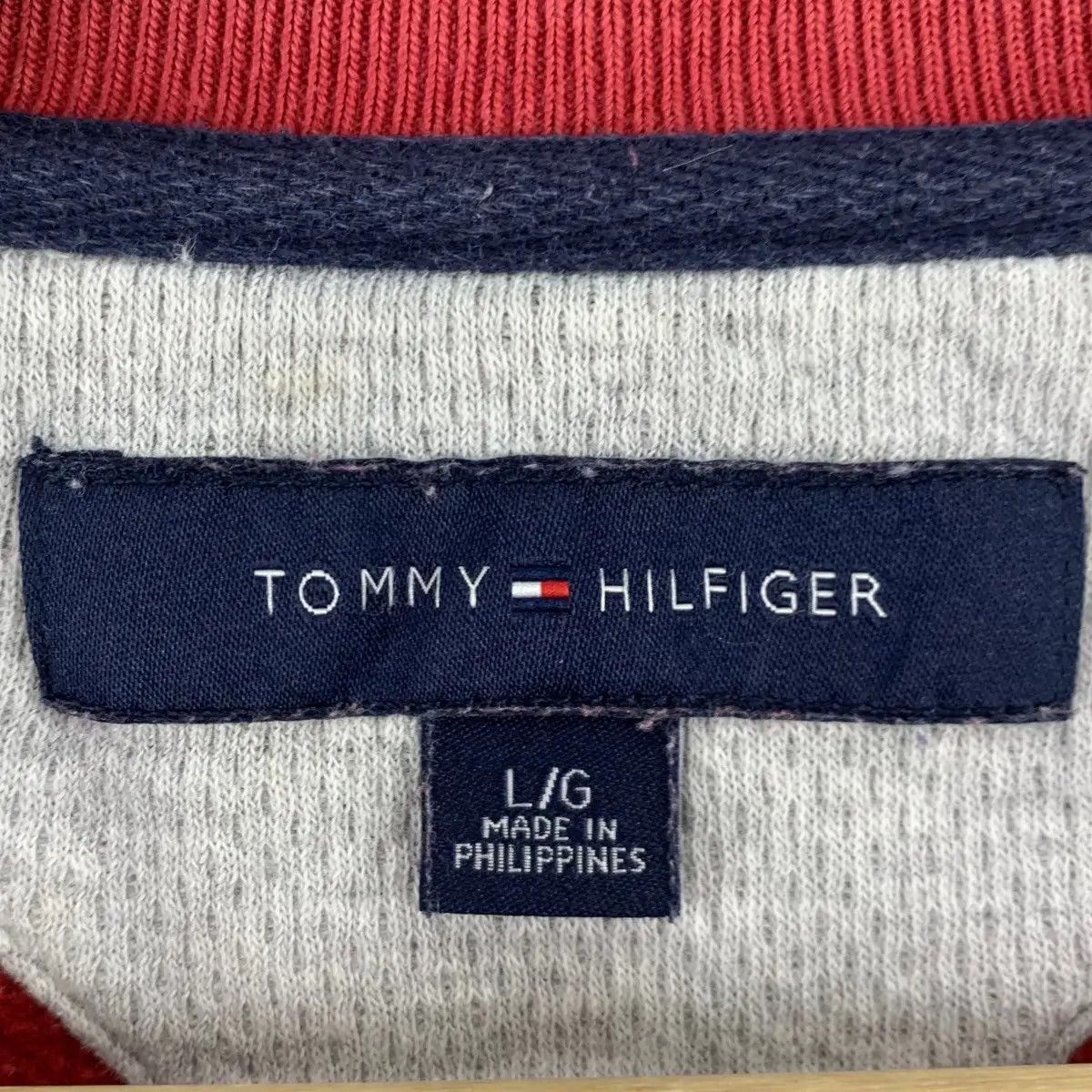 Tommy Hilfiger Vintage TOMMY HILFIGER Flag Embroidered Sweatshirt Size US L / EU 52-54 / 3 - 6 Thumbnail