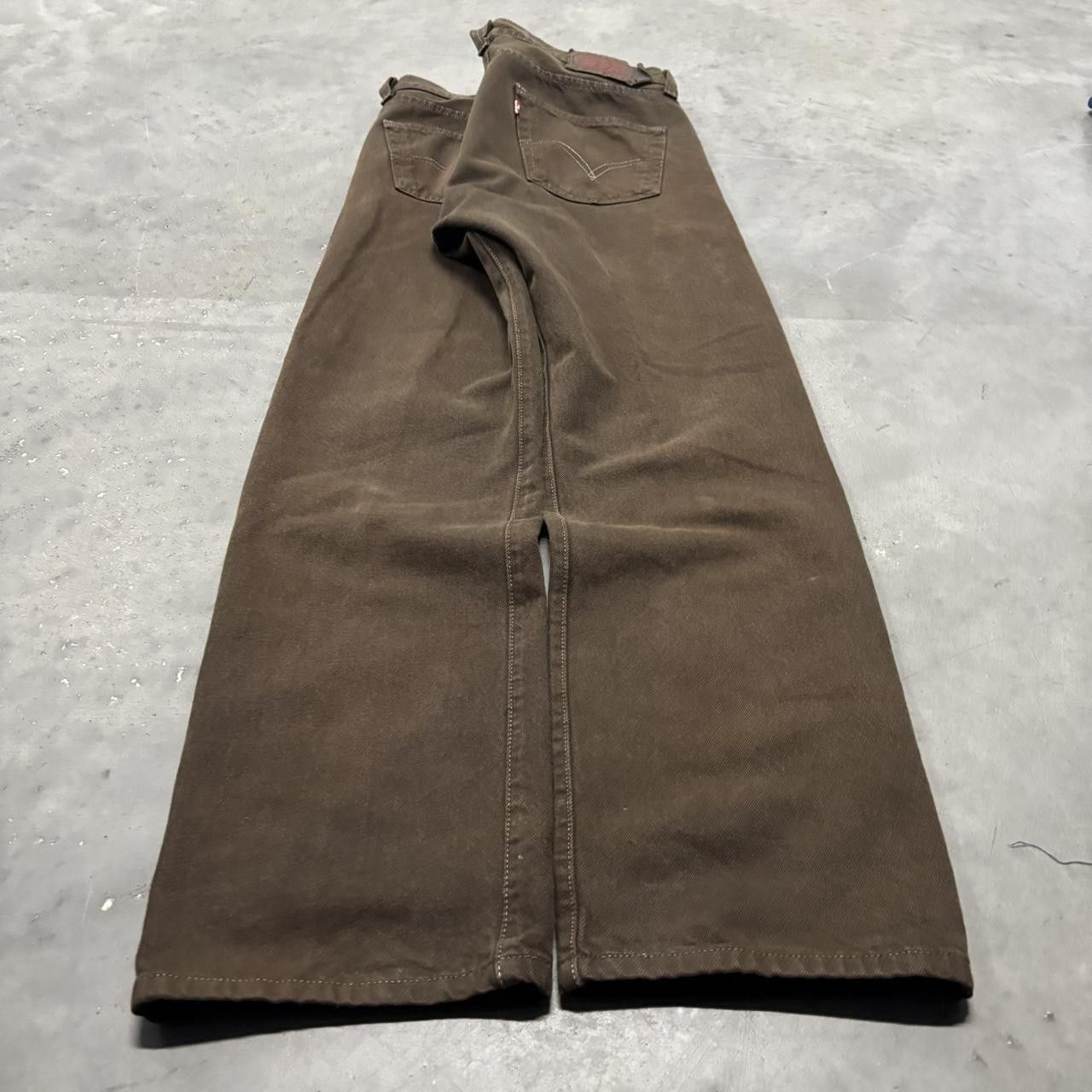 Levi's × Vintage Crazy Vintage Y2K/2000s Brown Levi’s 501 Essential Denim Jeans! Size US 32 / EU 48 - 4 Thumbnail