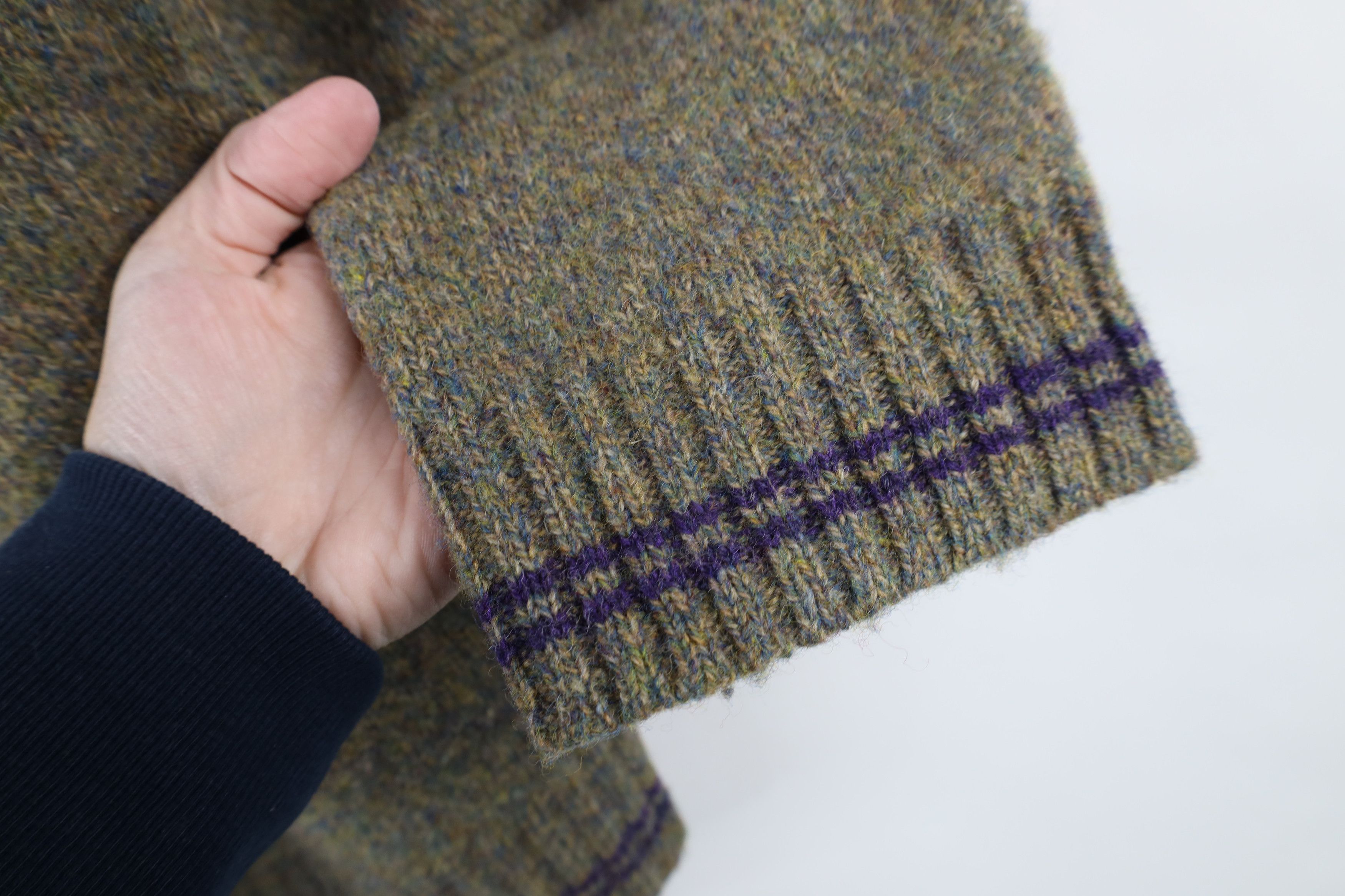 Abercrombie & Fitch × Vintage Vintage 90s Abercrombie & Fitch Wool Knit Fair Isle Sweater Size L / US 10 / IT 46 - 5 Thumbnail