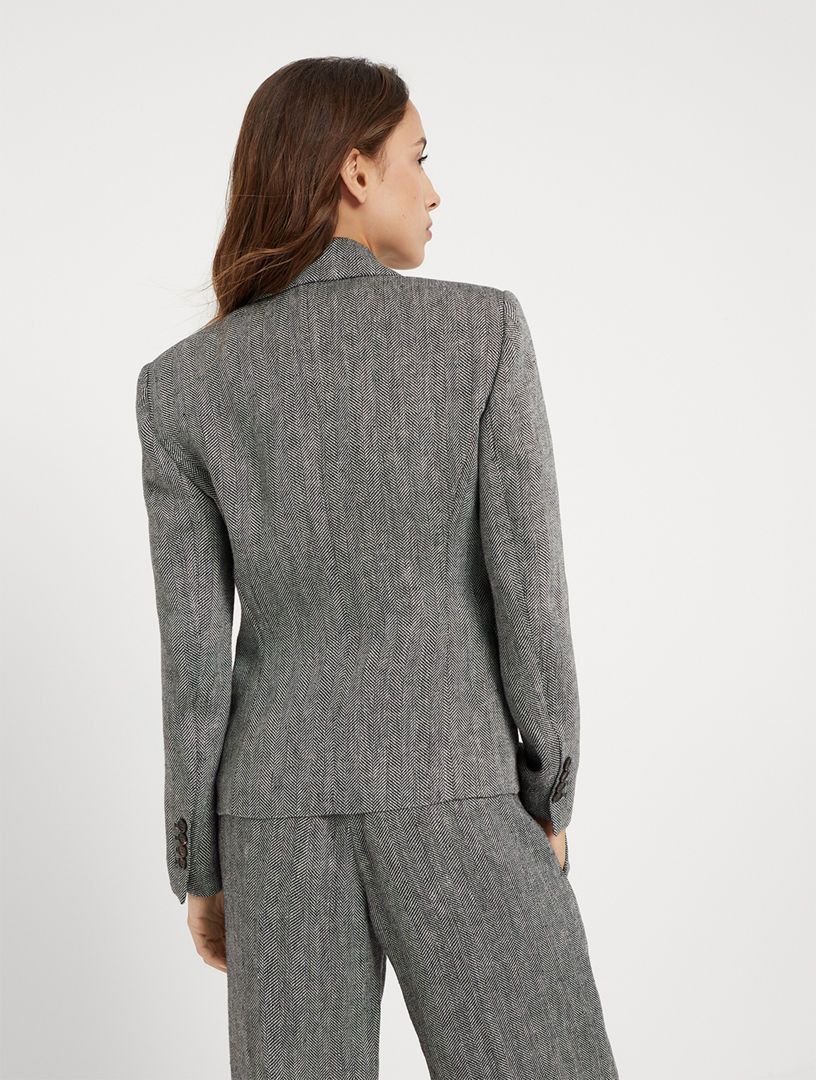 o1la1rc1a0425 Woven Jacket Wool in Grey