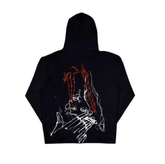 Revenge × Trippie Redd Black Revenge Trippie Redd Hoodie | Grailed