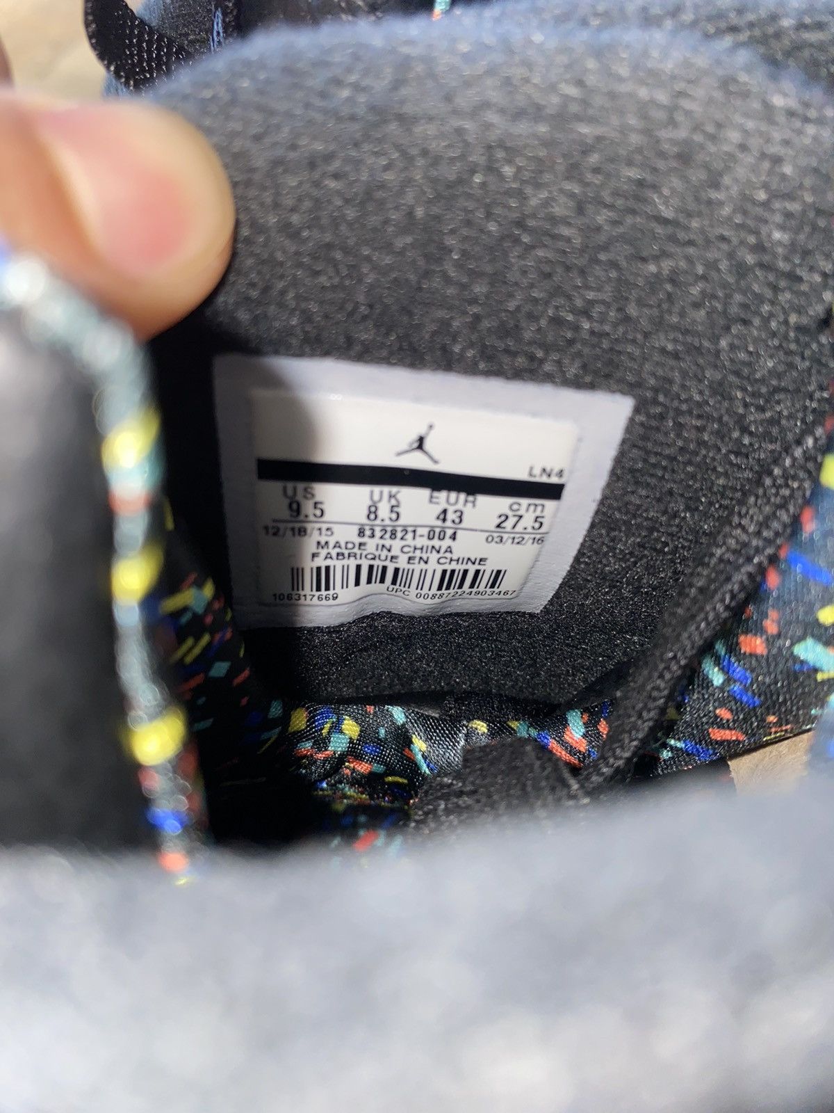 Jordan Brand Air Jordan 8 Retro 'Confetti' (NWOB) Size US 9.5 / EU 42-43 - 7 Thumbnail