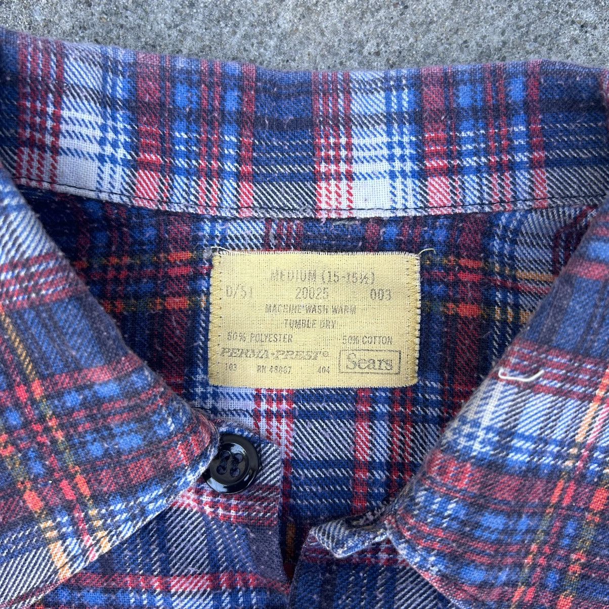 Sears Vintage Sears Perma-Prest Flannel Shirt Size US M / EU 48-50 / 2 - 3 Thumbnail