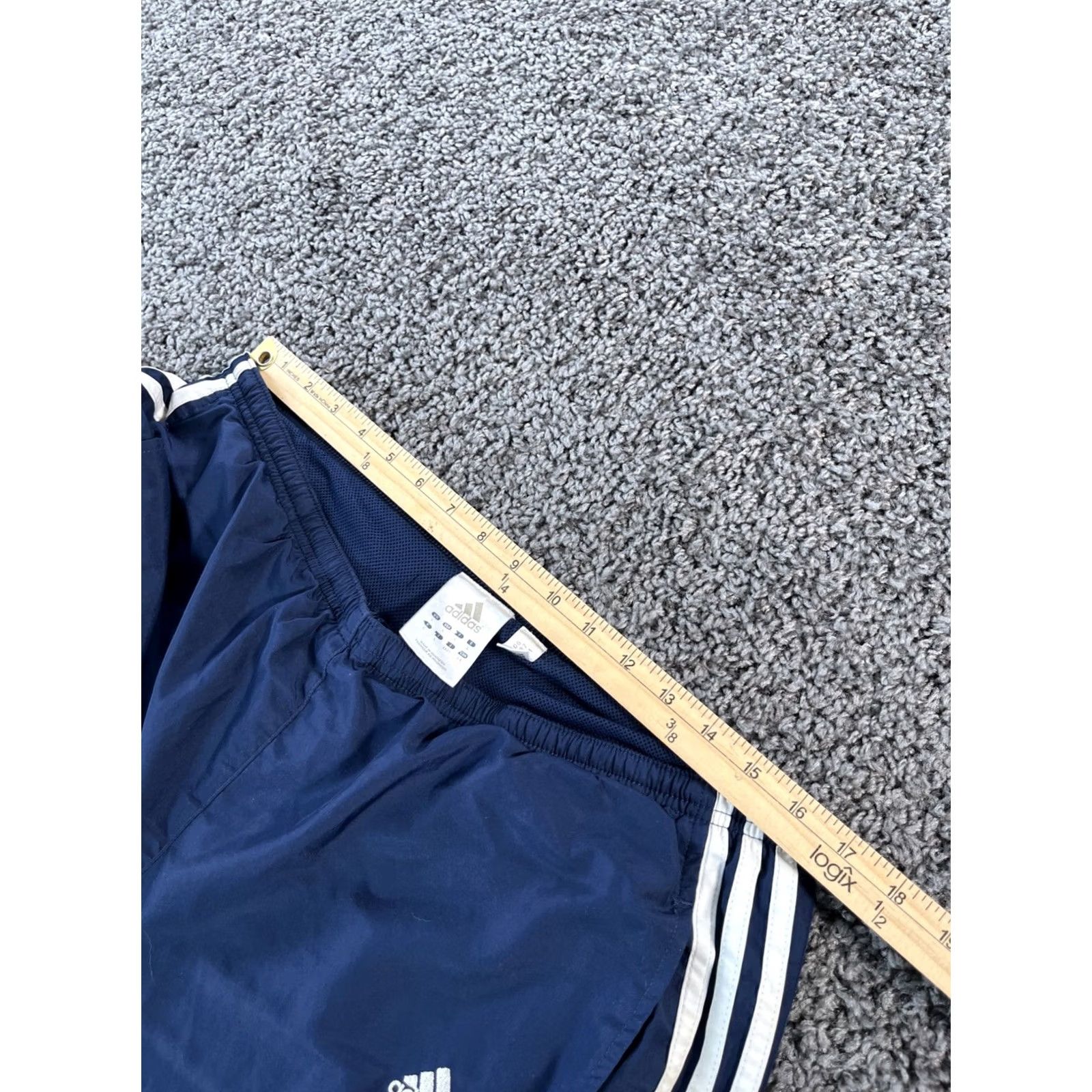 Adidas VINTAGE adidas Track Pants Mens L Blue 00s Distressed Baggy Pockets 70s Style Size US 33 - 4 Thumbnail