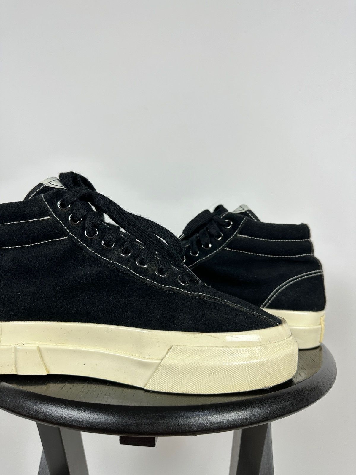 Stepney Workers Club Stepney Workers Club Black Suede Hi-Top Sneakers Size US 7 / EU 40 - 20 Thumbnail