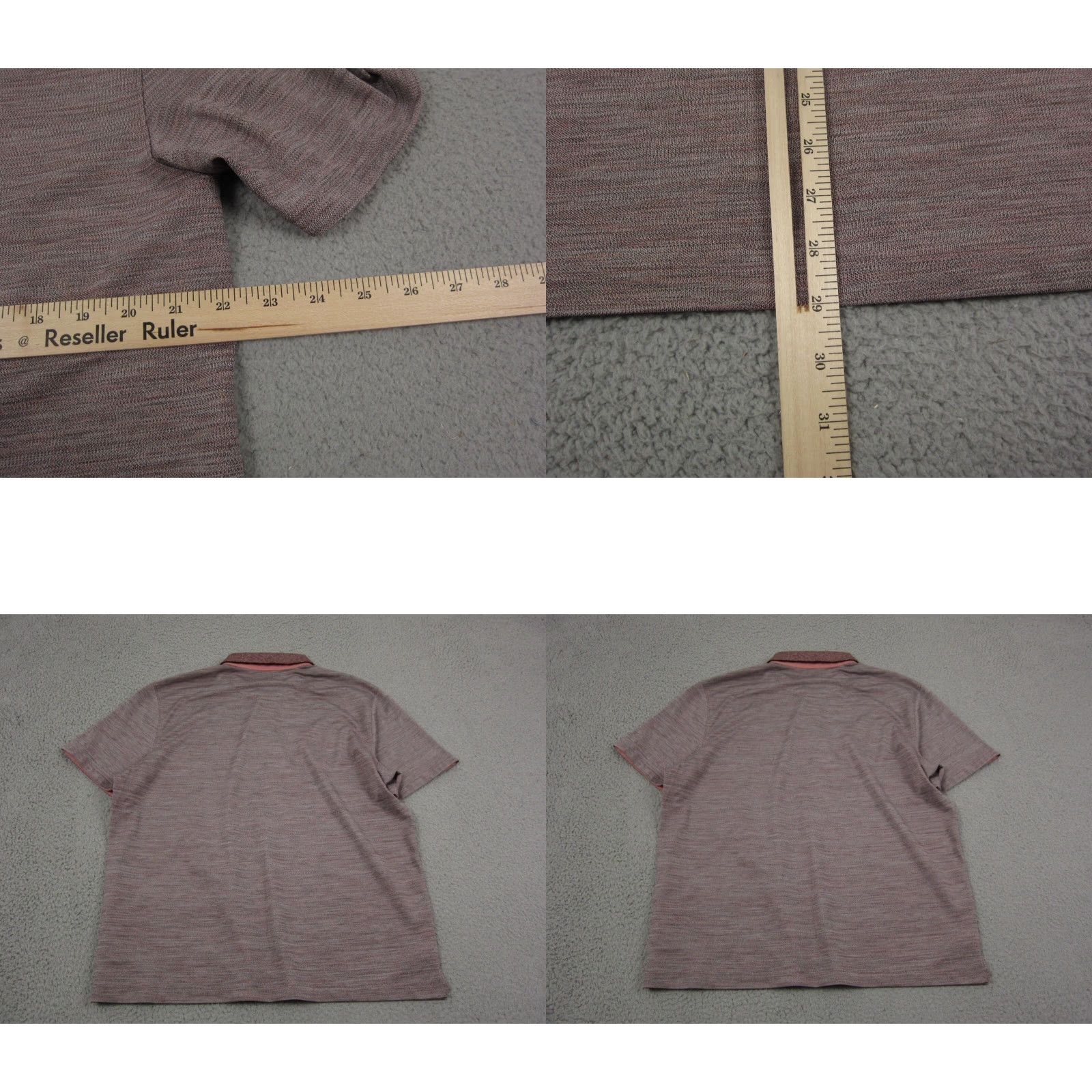 UNTUCKit UNTUCKit Polo Shirt Adult L Red Solid 90s Mens Polo Shirt Polyester Spandex Casual Golf Clothes Mens Size US L / EU 52-54 / 3 - 8 Thumbnail