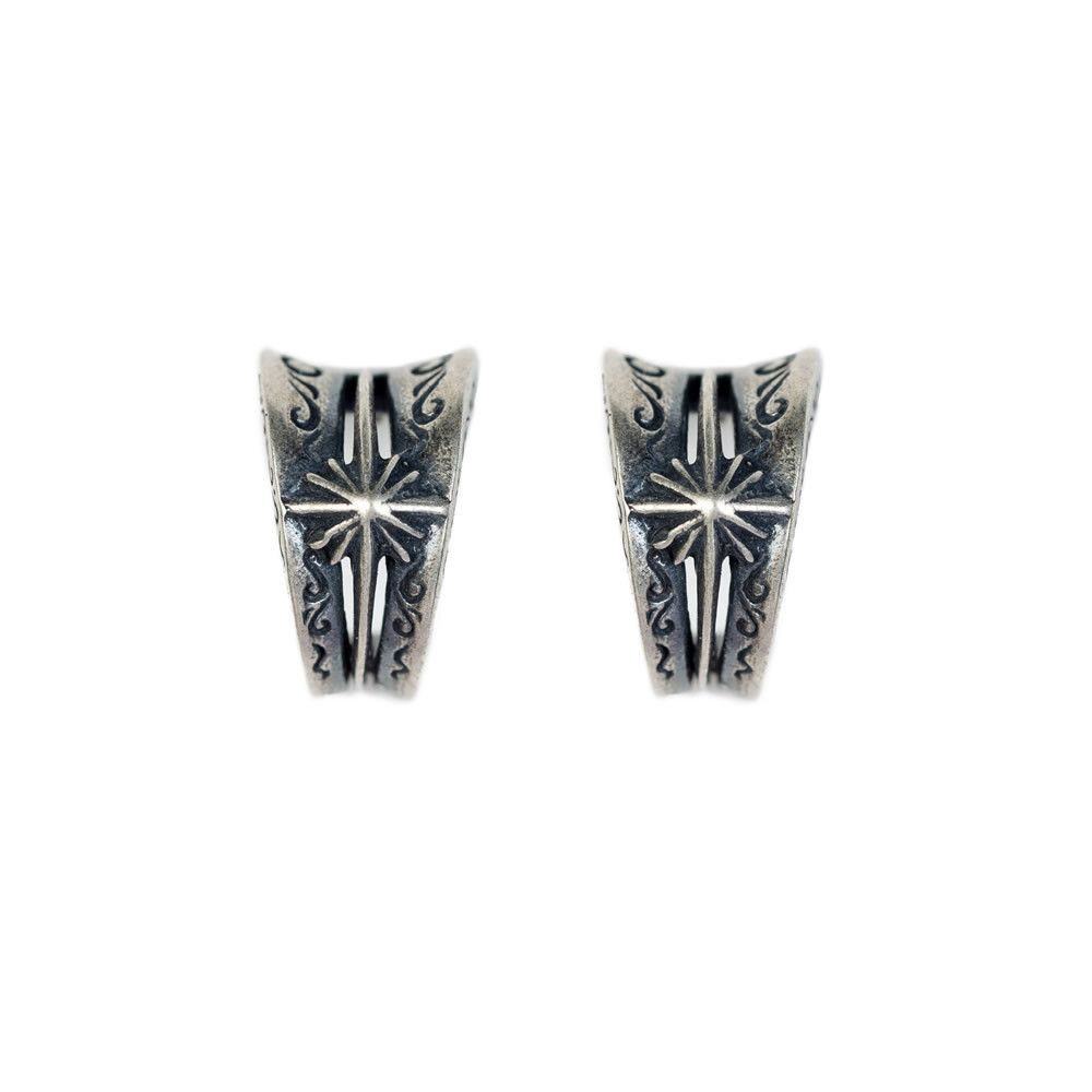 Jewelry Star 925 SIlver New Trend Earrings One Pairs Chrome Jewelry Size ONE SIZE - 5 Thumbnail