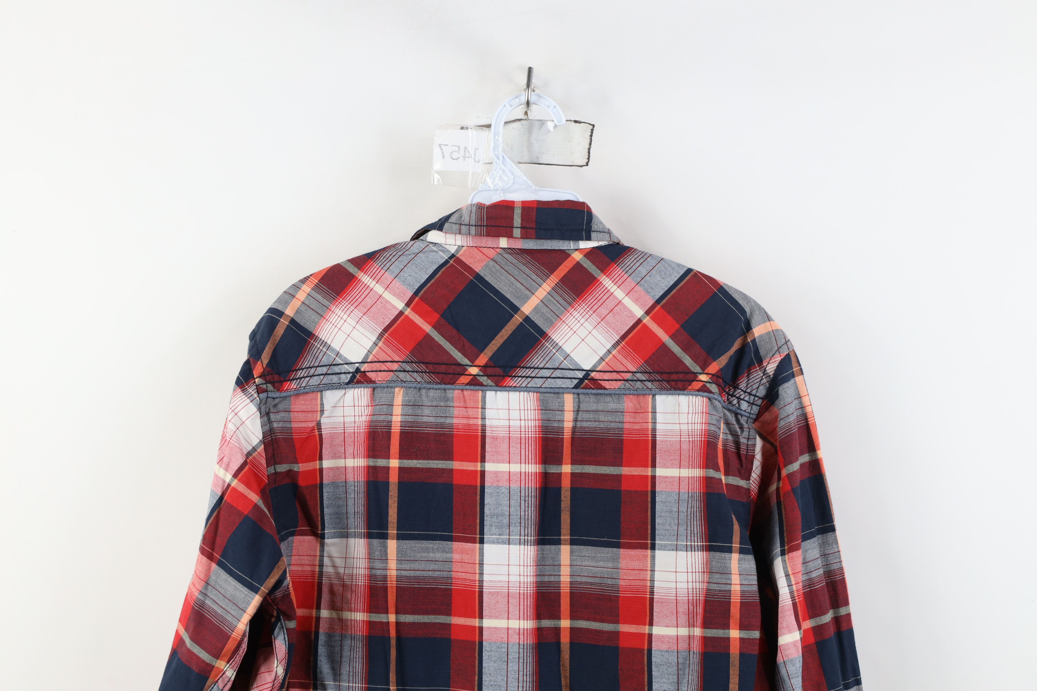 Vintage Buckle BKE Stitch Western Snap Button Collared Shirt Plaid Size US M / EU 48-50 / 2 - 13 Thumbnail