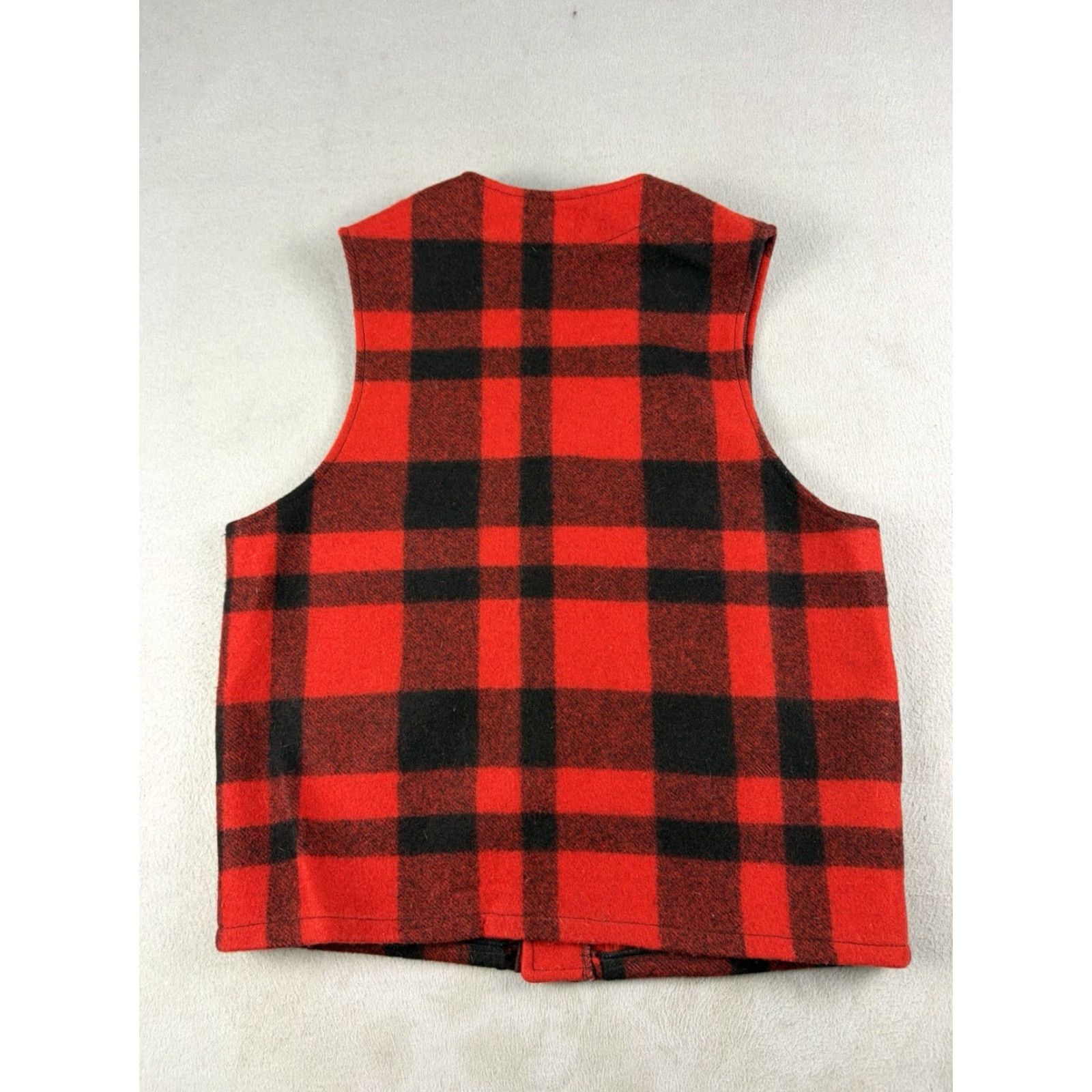 Filson VINTAGE Filson Mackinaw Wool Vest Mens 42 Red Plaid USA Made Wool Style Vest Size US XS / EU 42 / 0 - 5 Thumbnail