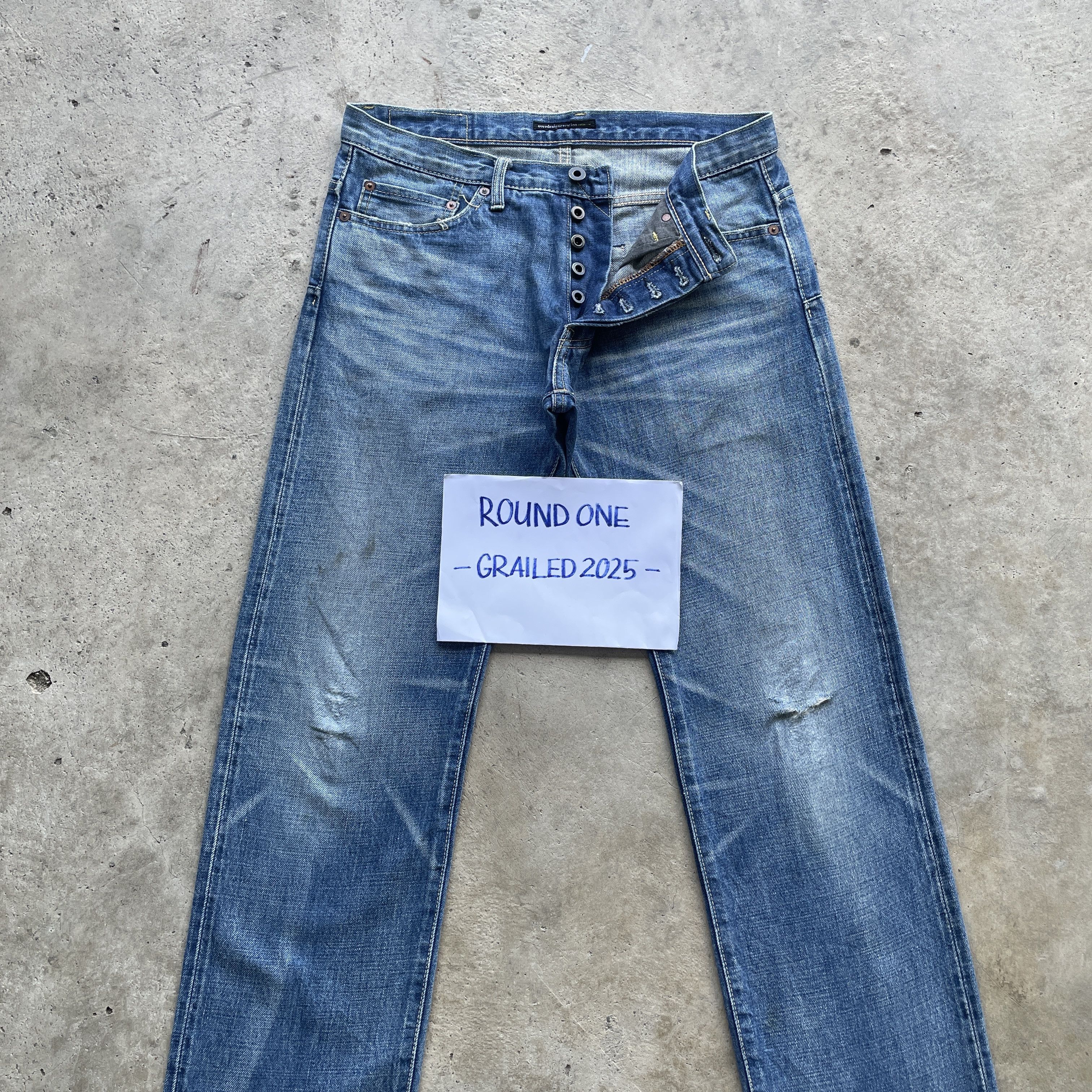 Japanese Brand W32 VINTAGE JAPANESE DISTRESSED SELVEDGE JEANS FADED PANTS Size US 32 / EU 48 - 4 Thumbnail