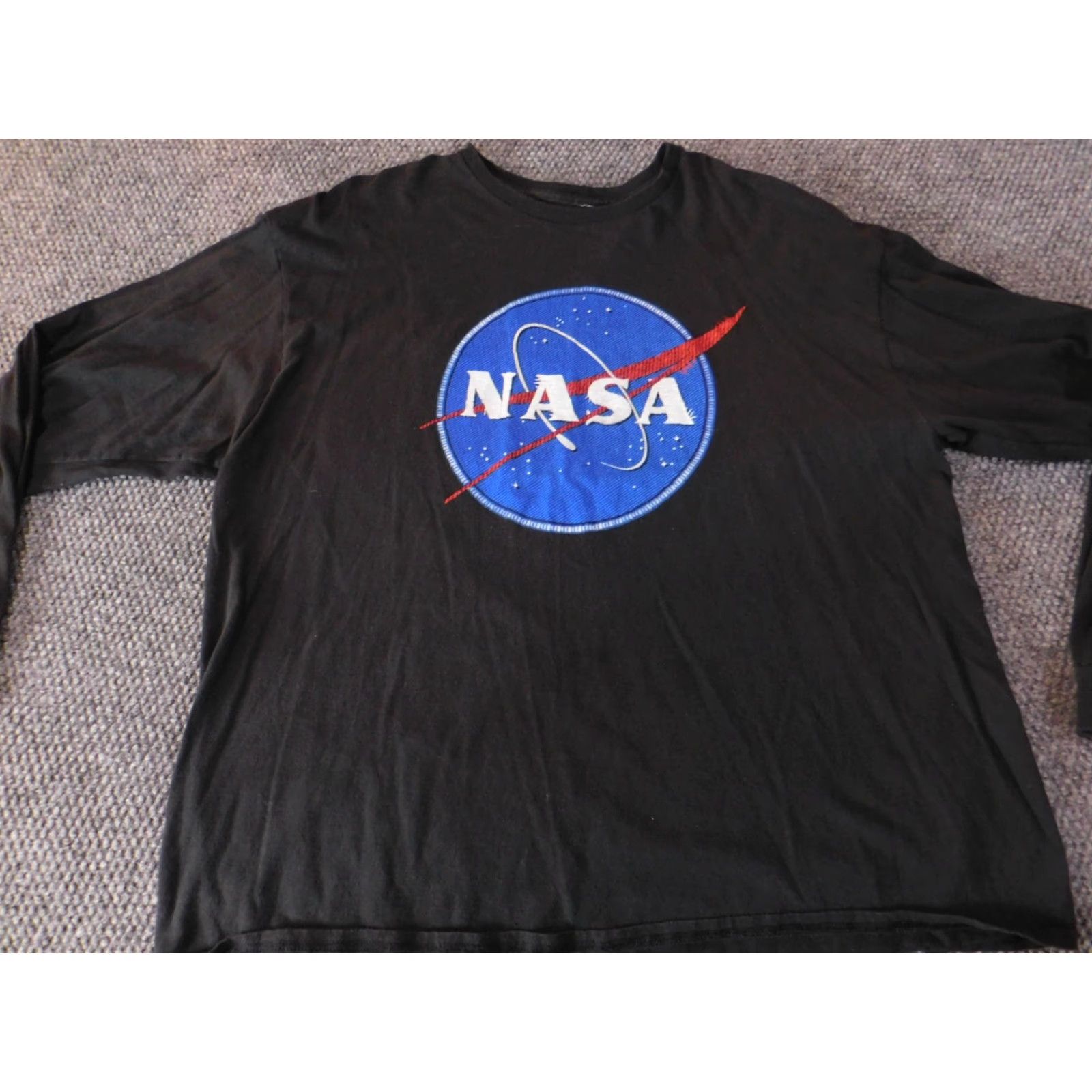 NASA Nasa Mens Shirt 2XL Black Long Sleeve Logo Graphic Space Aero Shirt Mens XXL Black Logo Space Aero Size US XXL / EU 58 / 5 - 2 Thumbnail