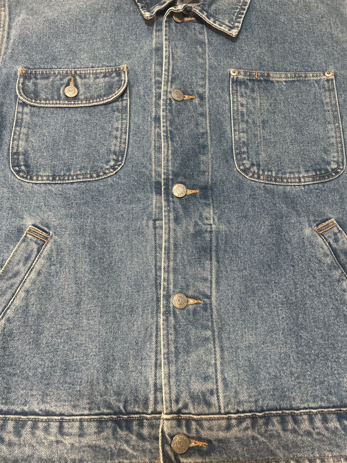 Polo Ralph Lauren Vintage 90s Polo Jeans Ralph Lauren Big Flag Denim Jacket Size US L / EU 52-54 / 3 - 5 Thumbnail