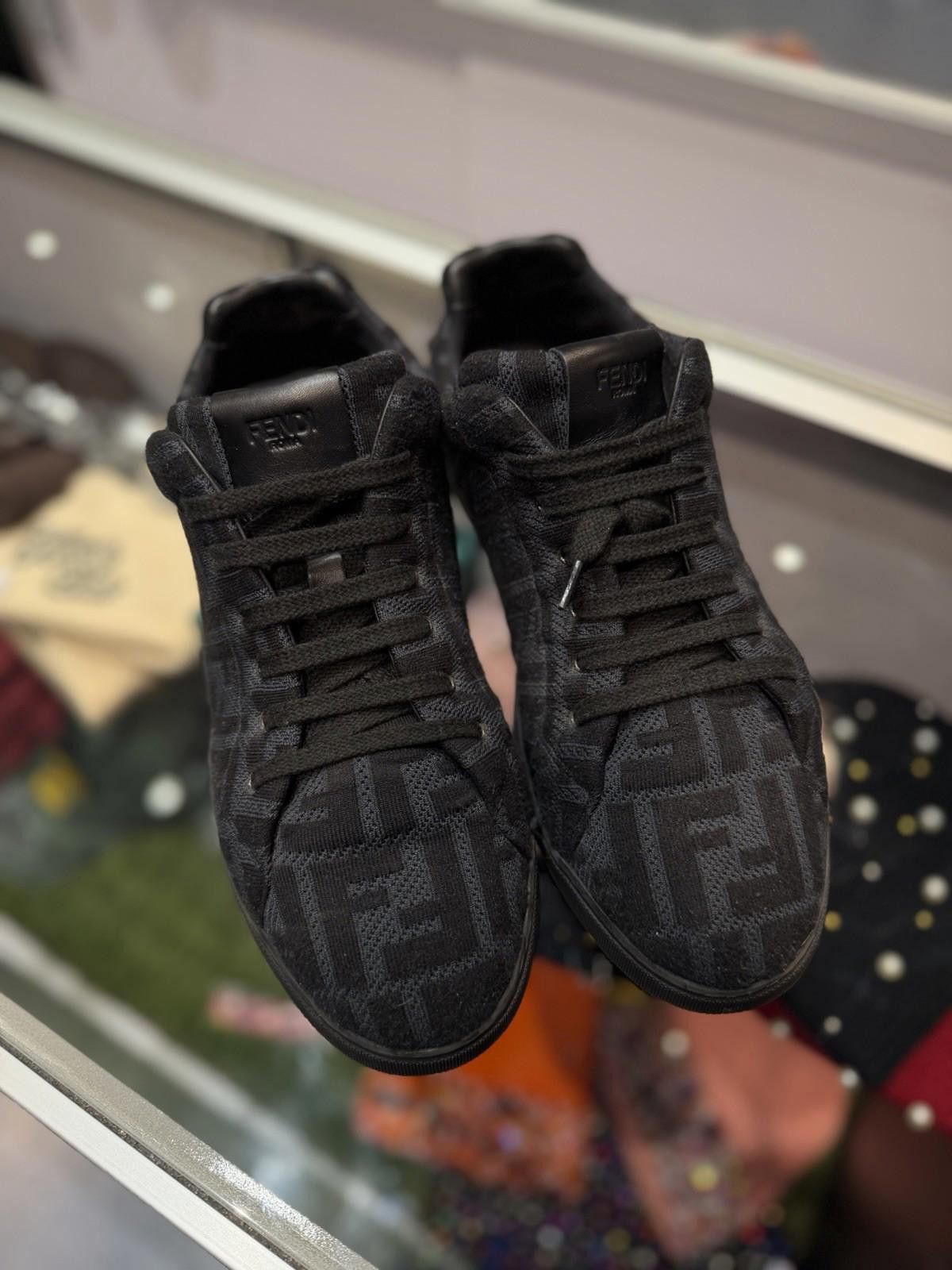 Fendi FENDI Monogram Black FF Logo Sneaker Men Size 7UK/8US $800 Size US 8 / EU 41 - 5 Thumbnail