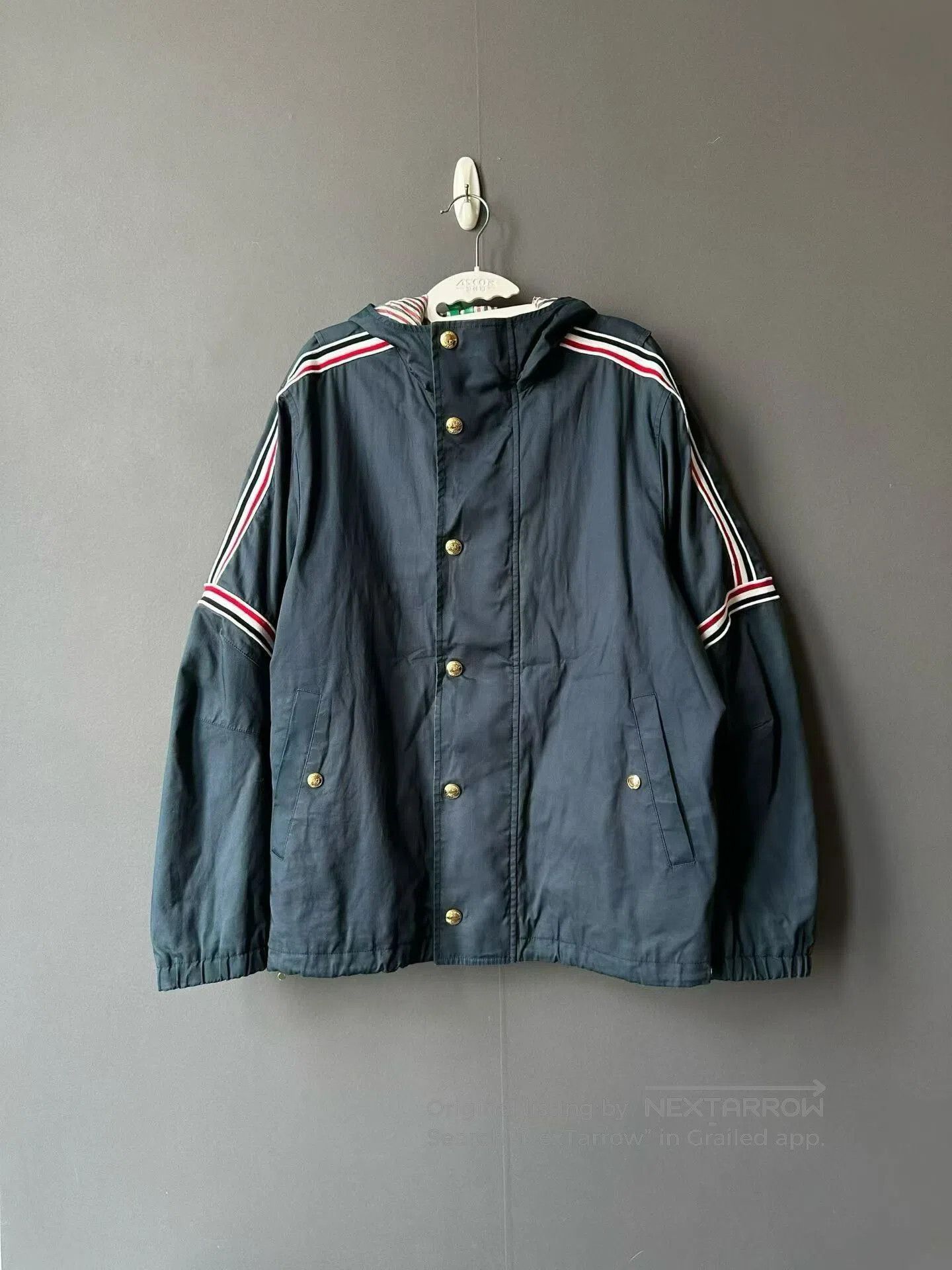 Thom Browne Thom Browne Striped Windbreaker Jacket. Size US S / EU 44-46 / 1 - 1 Thumbnail