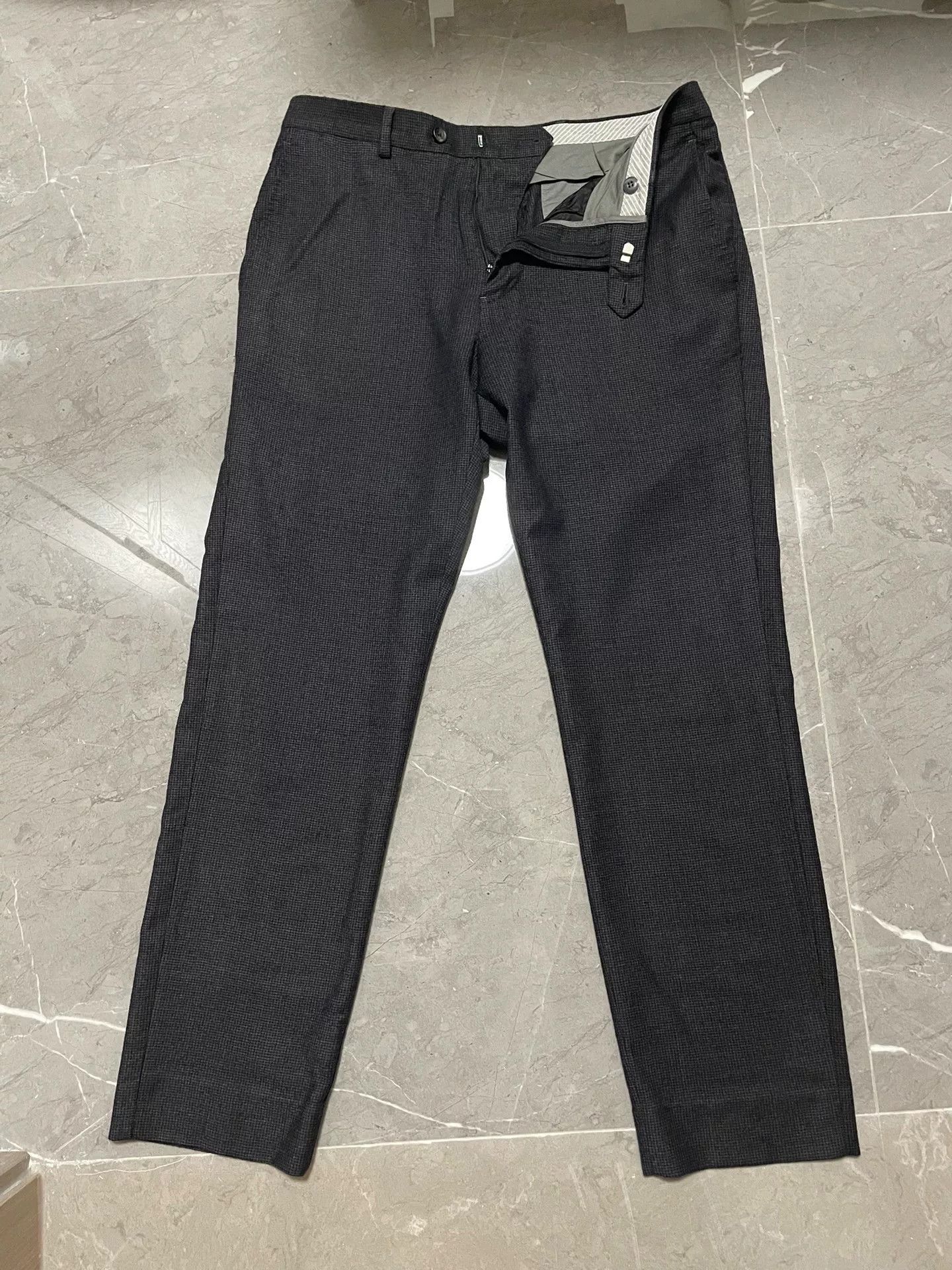 Alfred Dunhill Dunhill Men's Herringbone Wool Trousers Size US 32 / EU 48 - 1 Thumbnail