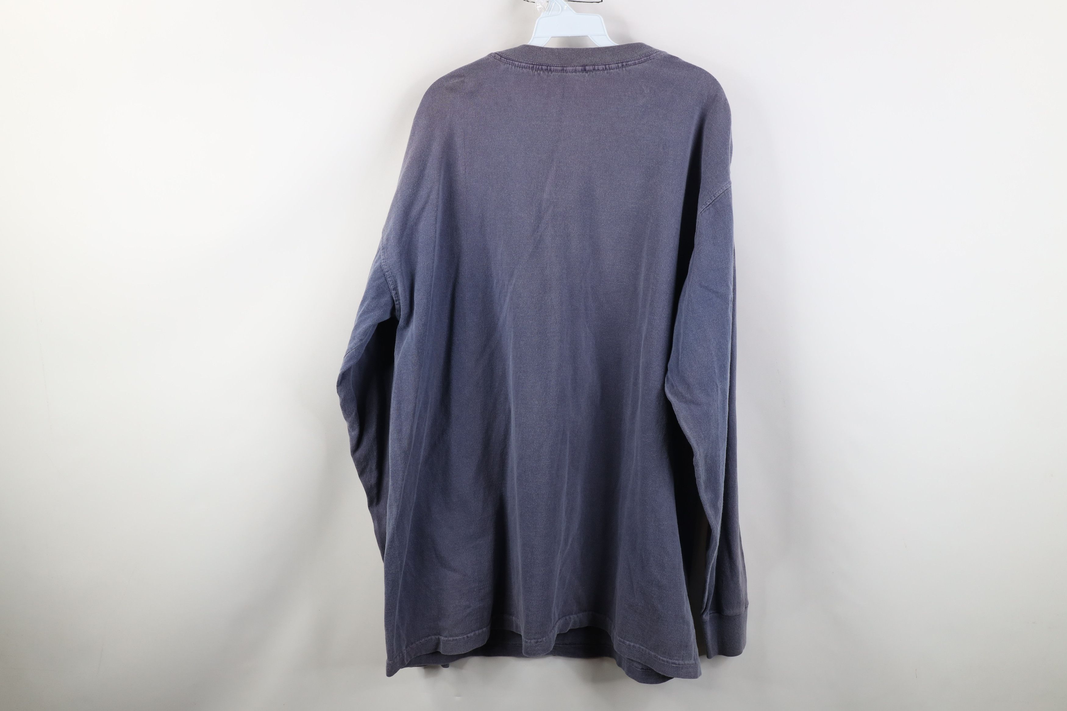 Vintage Vintage 90s Streetwear Heavy Cotton Long Sleeve T-Shirt Size US XL / EU 56 / 4 - 11 Thumbnail