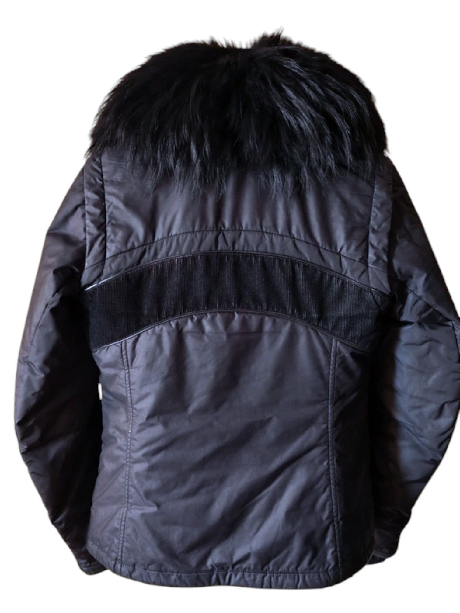 Prada Prada Nylon Jacket w/ Fur Collar, Art. 280724, early 2000s Size S / US 4 / IT 40 - 2 Thumbnail