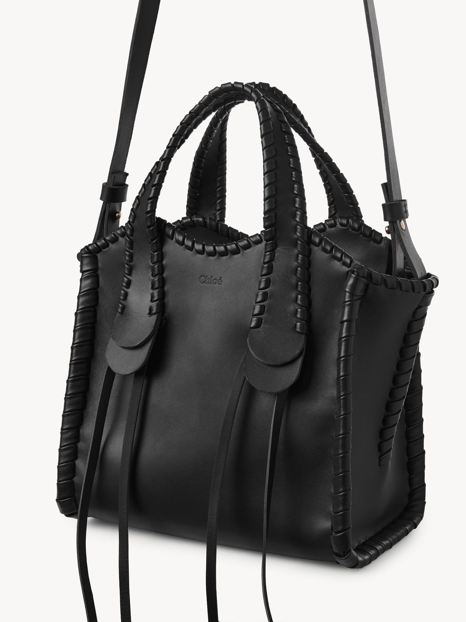 Chloe o1loc1c0325 Size: OS / CHC23 Mony Small Tote Bag in Black Size ONE SIZE - 3 Thumbnail