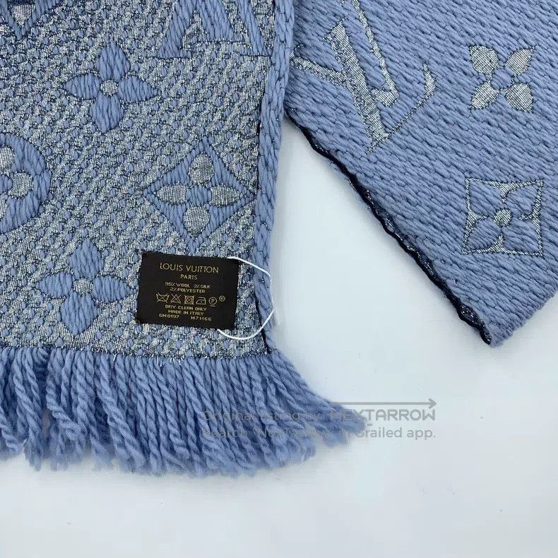 Louis Vuitton Louis Vuitton Sky blue logo presbyopic full print wool fri Size ONE SIZE - 6 Thumbnail