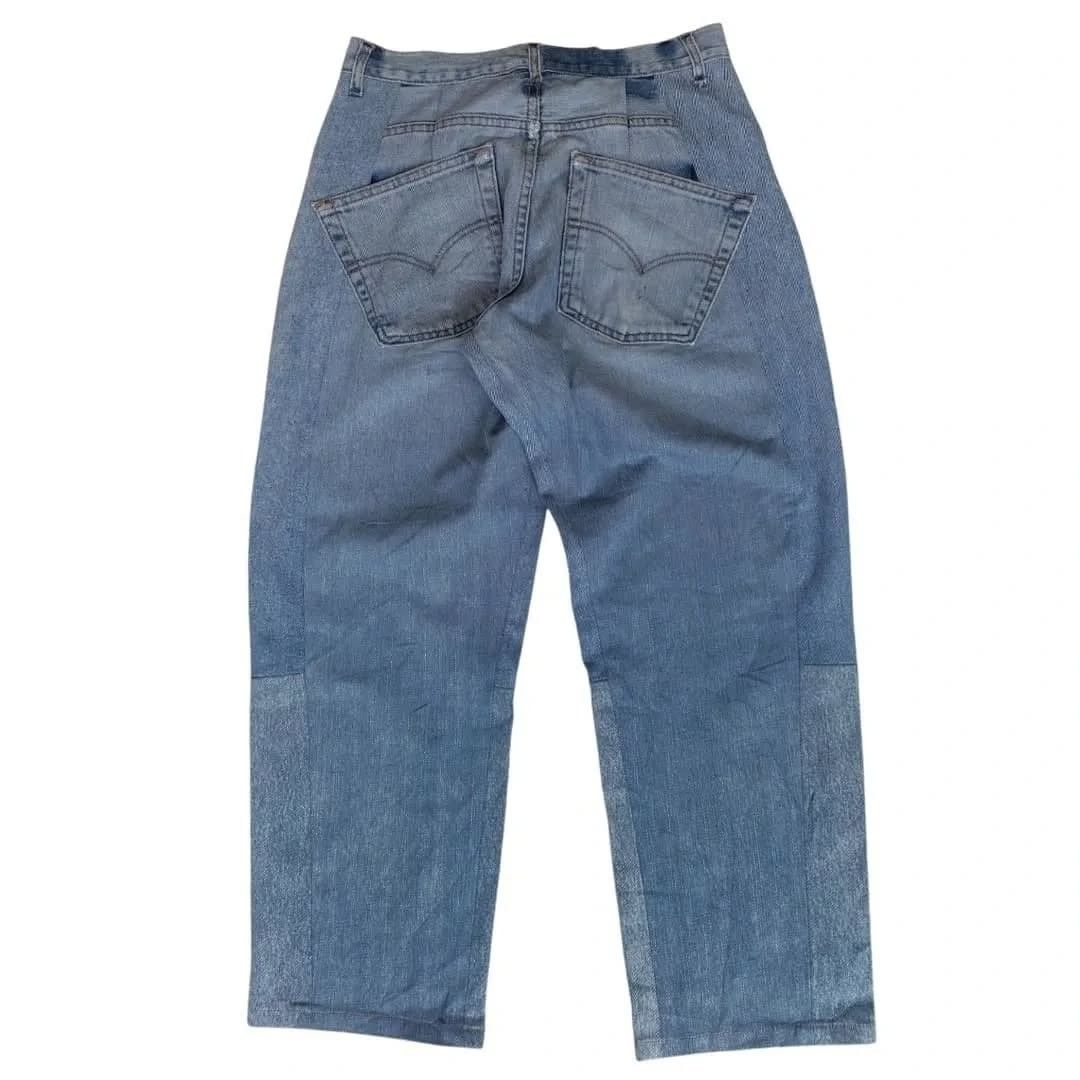 Vintage SEEALL RECONstructed super BaGgy slacks denim Size US 30 / EU 46 - 1 Thumbnail