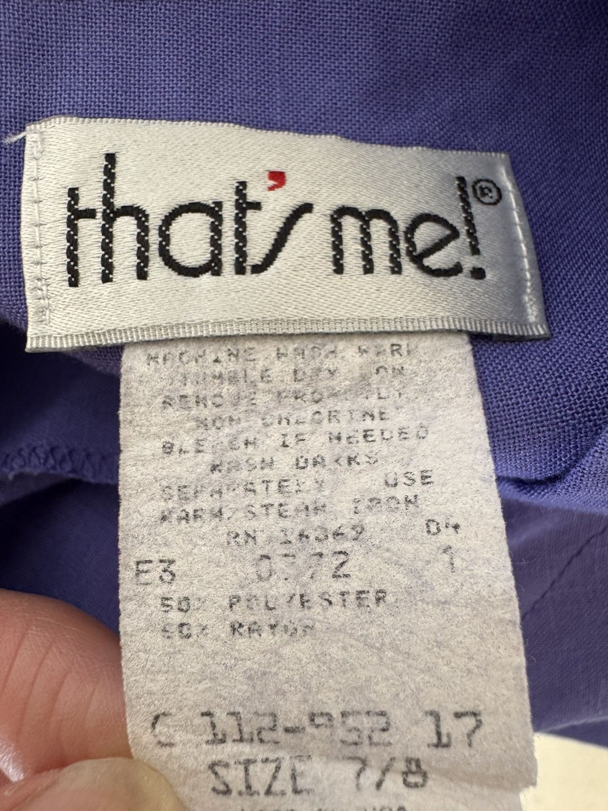 Vintage That’s me vintage 90s lavender women’s blouse M Size M / US 6-8 / IT 42-44 - 3 Thumbnail