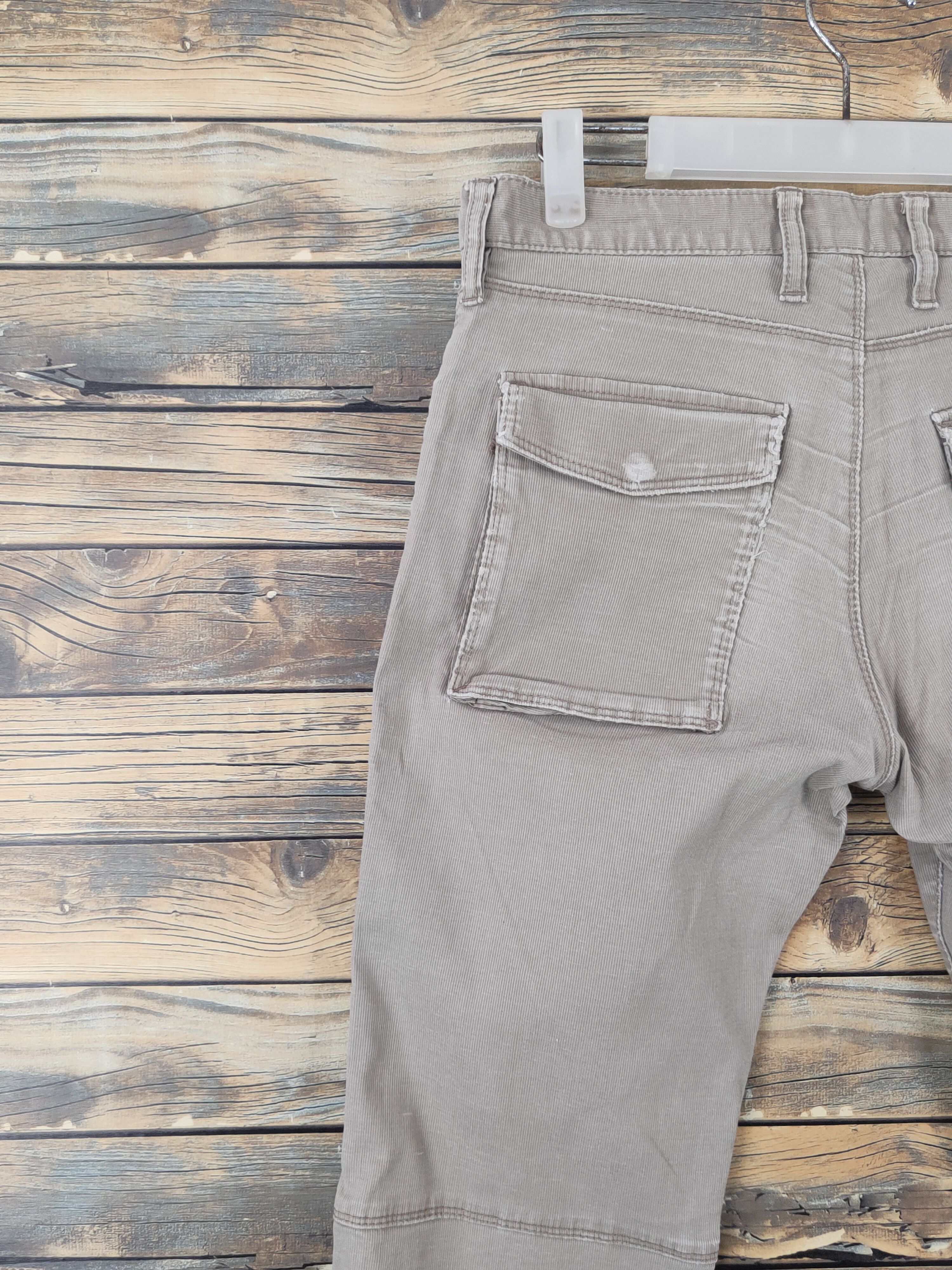 Japanese Brand Uniqlo Beige Multipocket cargo Casual Pants #W1577 Size 31" - 8 Thumbnail