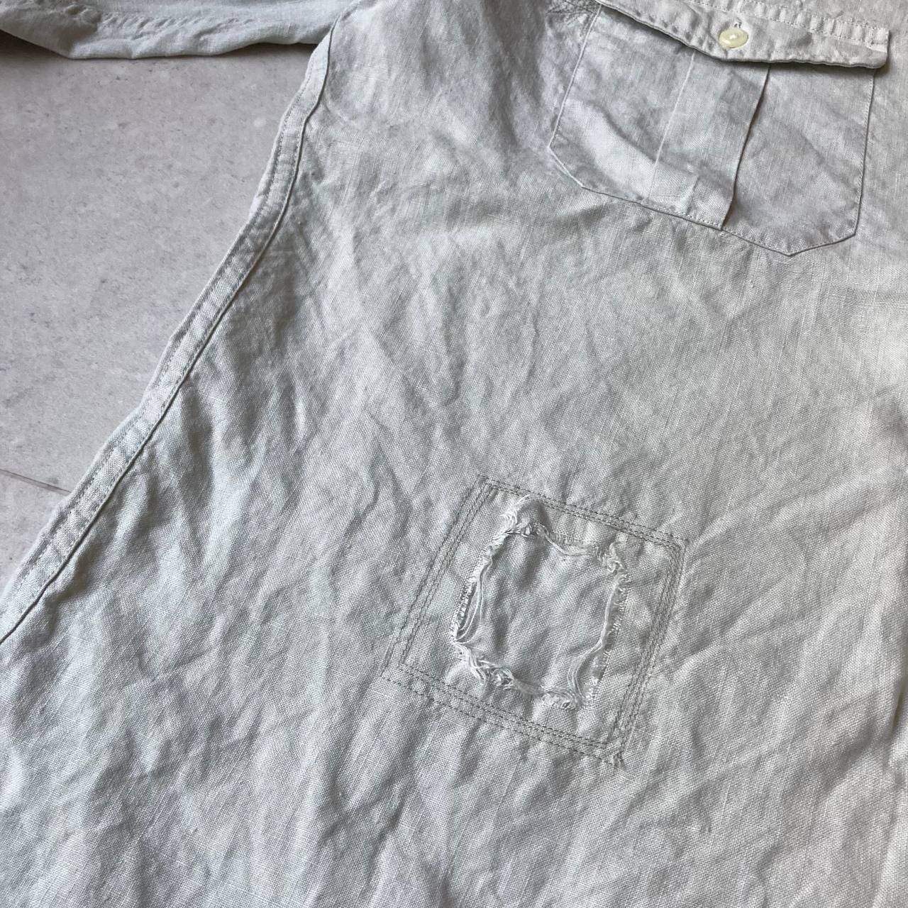J.Crew J Crew Linen Long Sleeve Button Up Shirt Size US L / EU 52-54 / 3 - 6 Thumbnail