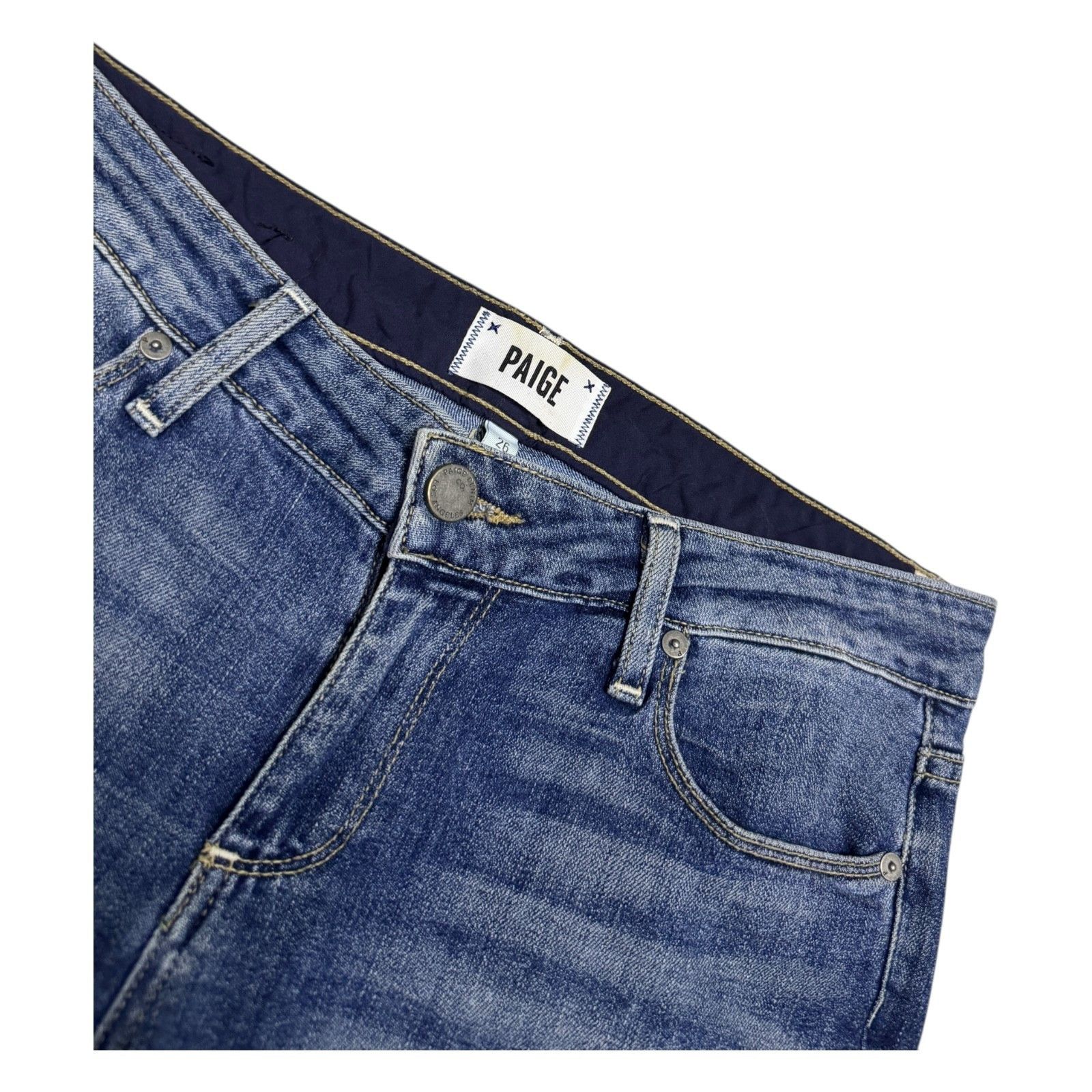 Paige PAIGE Low Rise JIMMY SKINNY Designer Denim Pants Jeans 30x32 Size 30" / US 8 / IT 44 - 2 Thumbnail