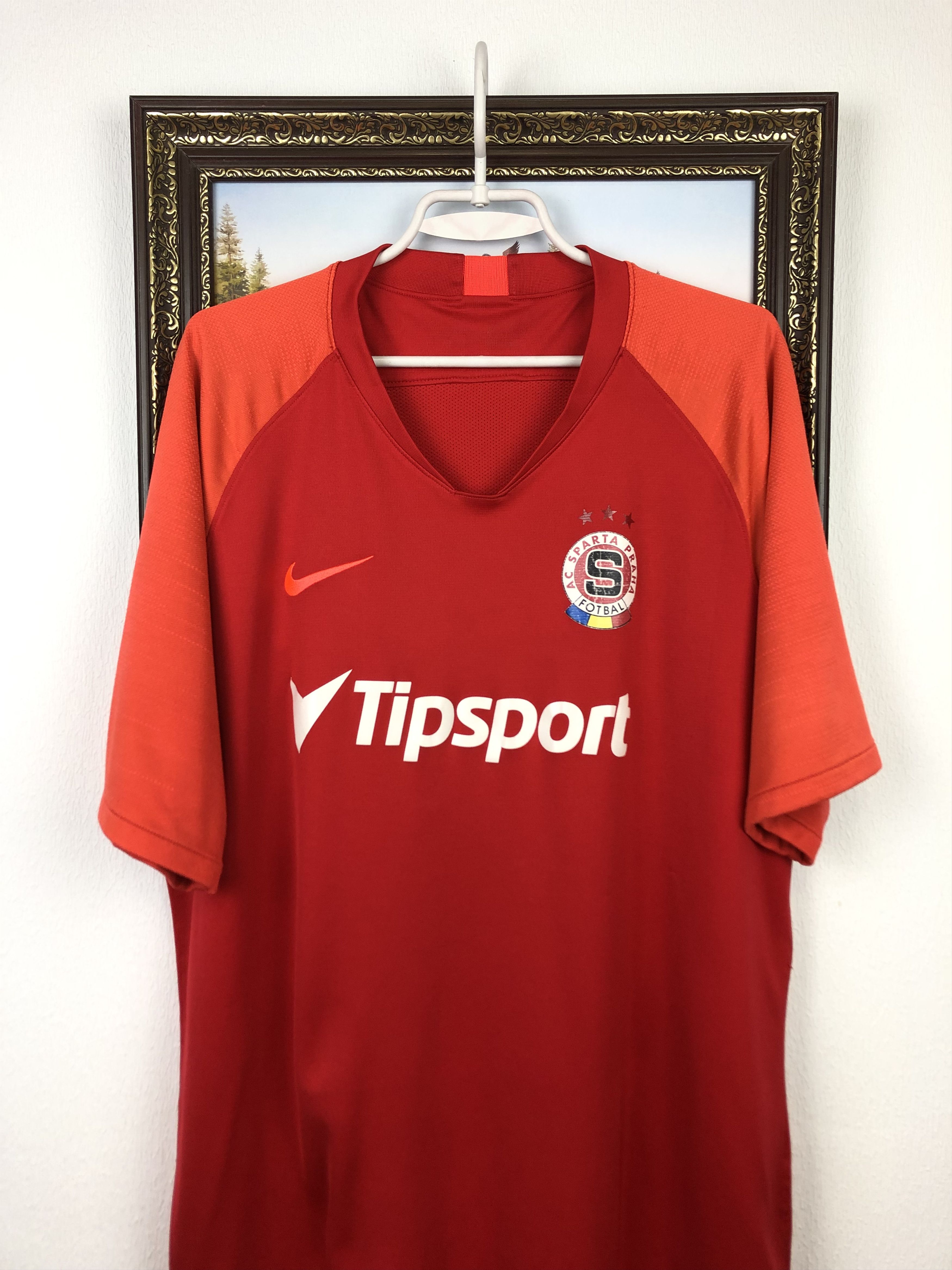 Nike Sparta Praha Football Shirt Soccer Nike Jersey Mens Trikot Size US XXL / EU 58 / 5 - 2 Thumbnail