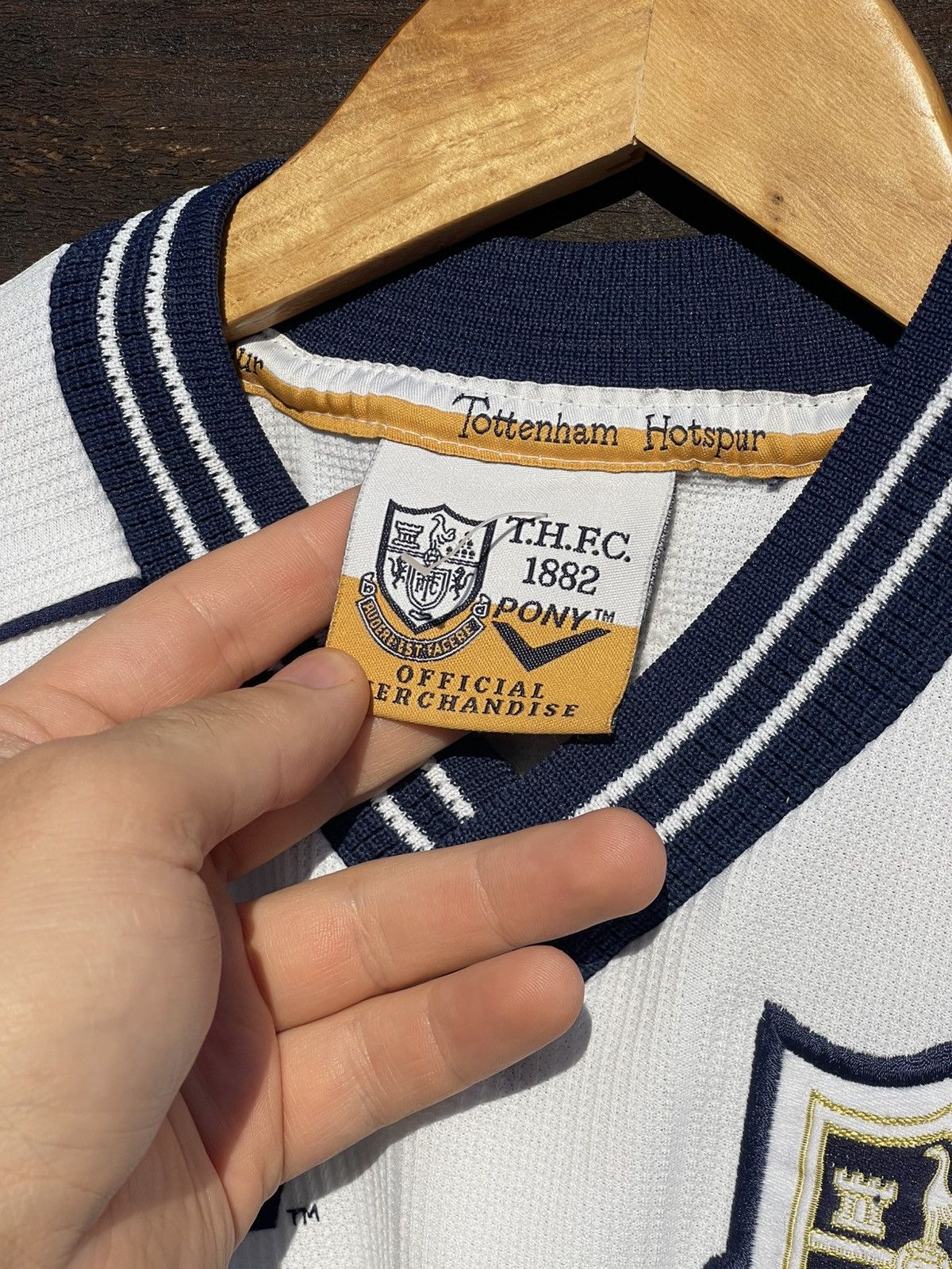 PONY 90’s Pony Tottenham Vintage soccer jersey Size US S / EU 44-46 / 1 - 8 Thumbnail