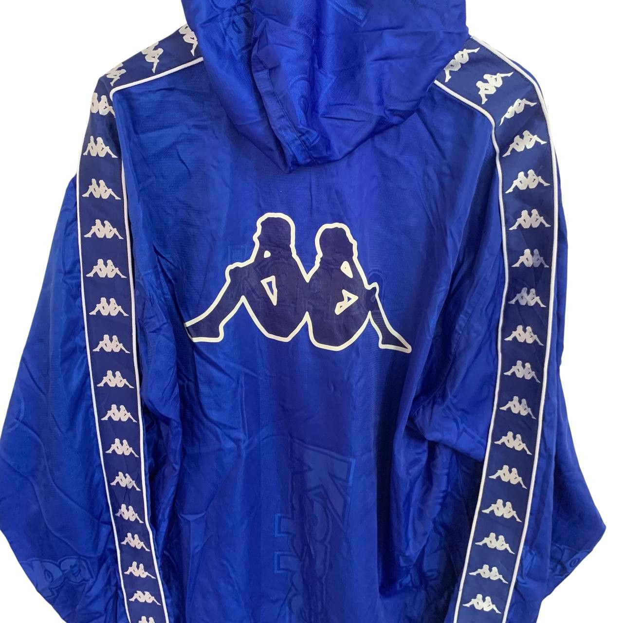 Kappa Vintage Kappa Sweater Blue Big Logo XL size windbreaker Size US XL / EU 56 / 4 - 4 Thumbnail