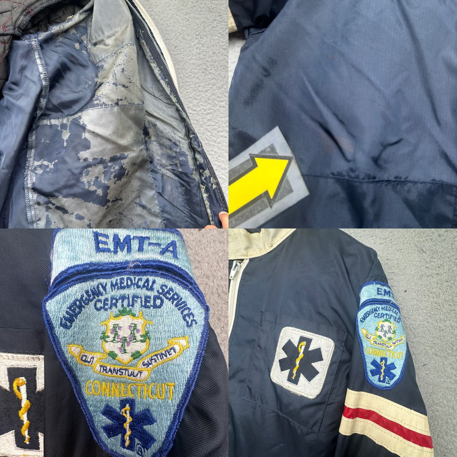Vintage VINTAGE DynaMed EMT Jacket Mens S Navy Full Zip Lined Removable Patches 70s Size US S / EU 44-46 / 1 - 8 Thumbnail
