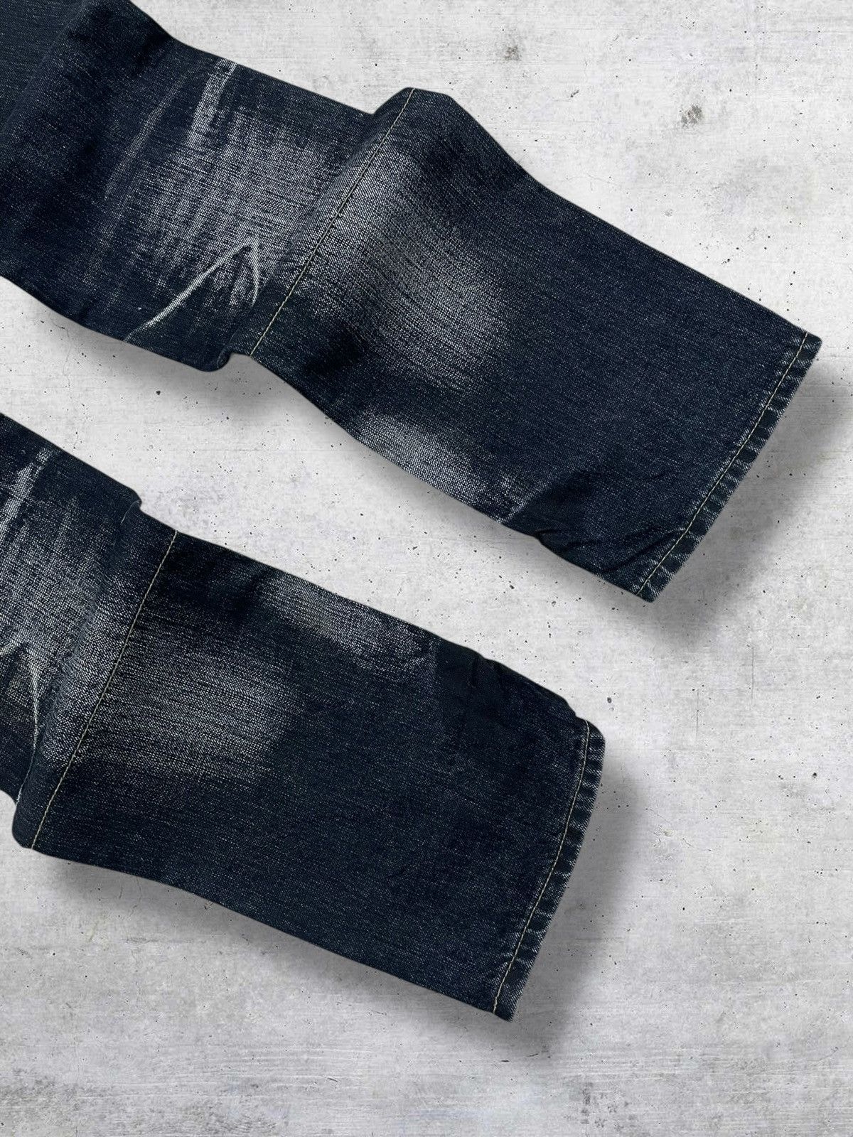 PPFM VINTAGE PPFM 90S OG JAPAN DESIGNER WHISKERING WORN OUT DENIM Size US 30 / EU 46 - 13 Thumbnail
