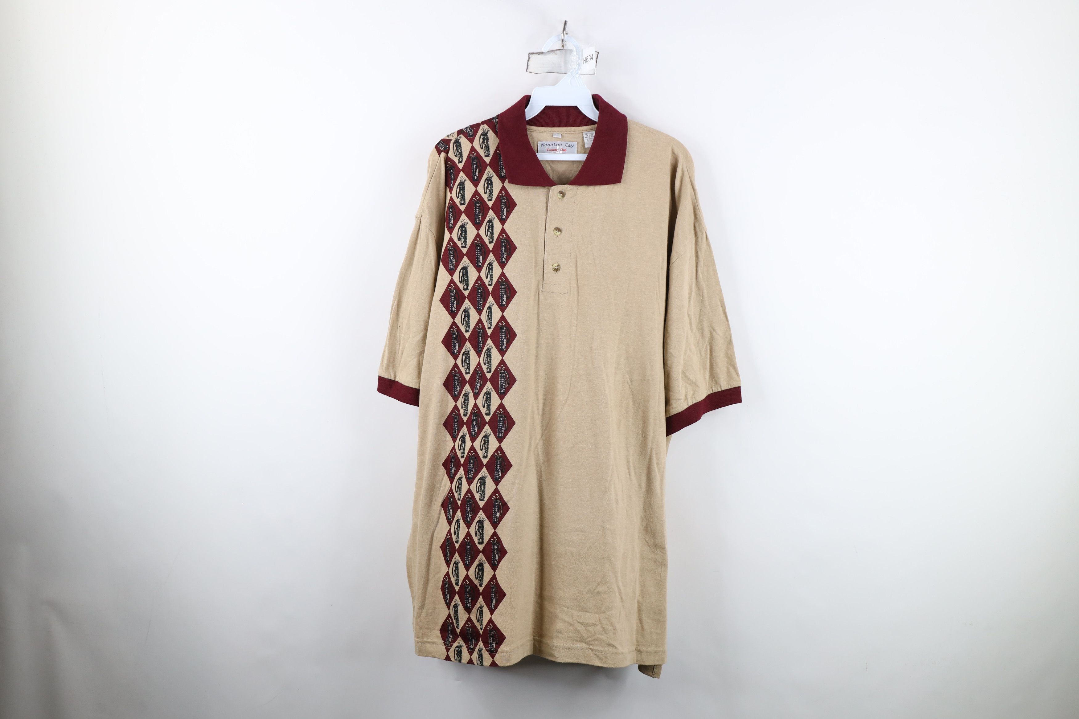 Vintage Vintage 90s Streetwear Golf Baggy Fit Collared Polo Shirt Size US L / EU 52-54 / 3 - 1 Thumbnail