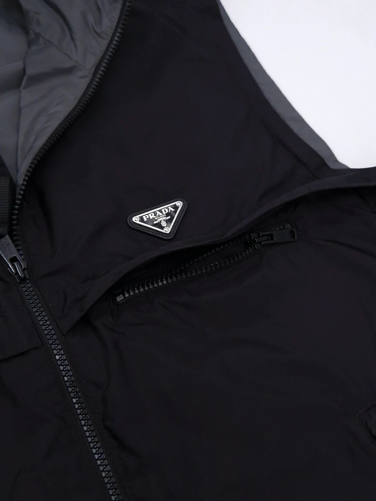 Prada Re-Nylon Hood Vest Gilet Size US L / EU 52-54 / 3 - 7 Thumbnail
