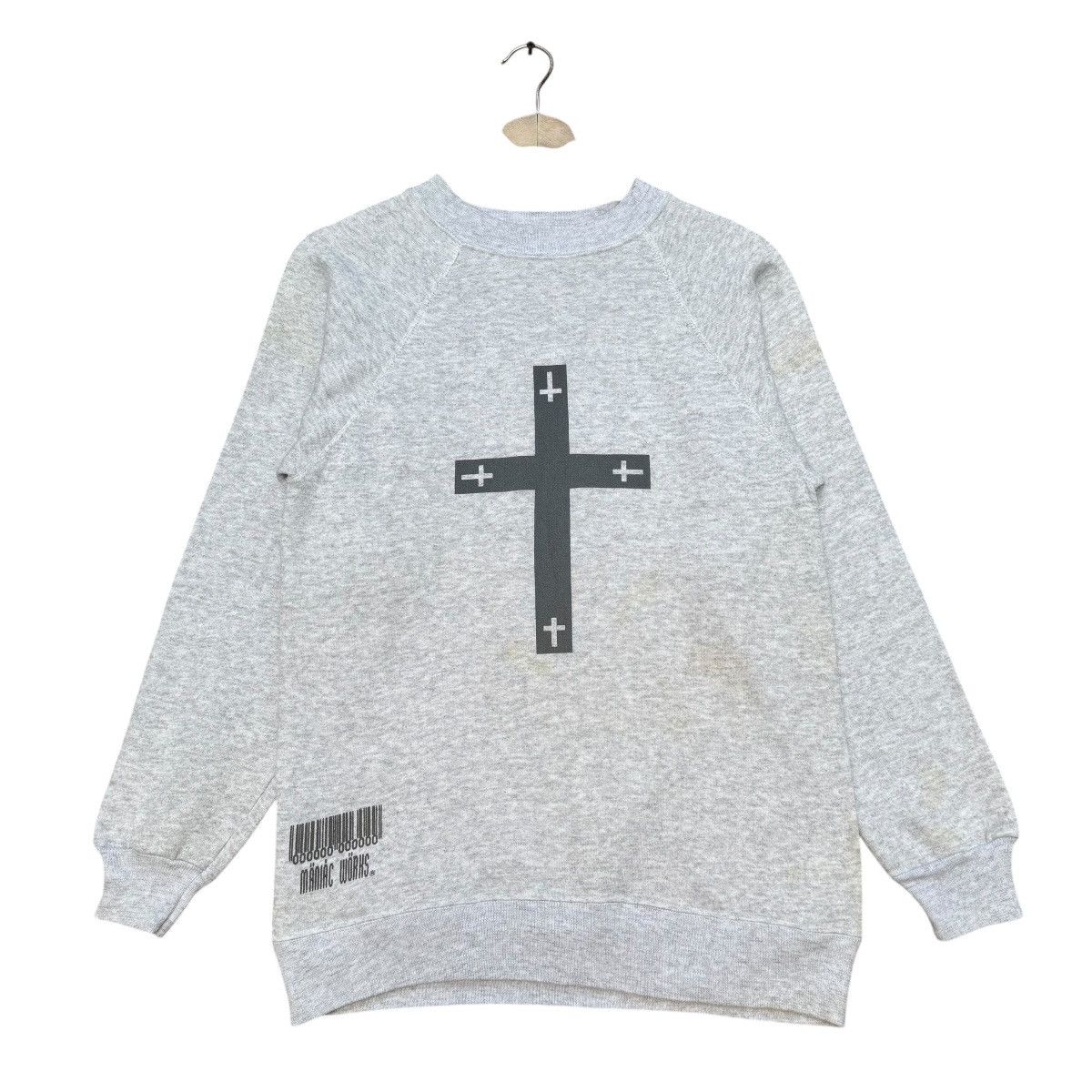 Japanese Brand × Le Grande Bleu (L.G.B.) × Vintage Vintage 90s Maniac Works Sweatshirt Size US S / EU 44-46 / 1 - 1 Thumbnail