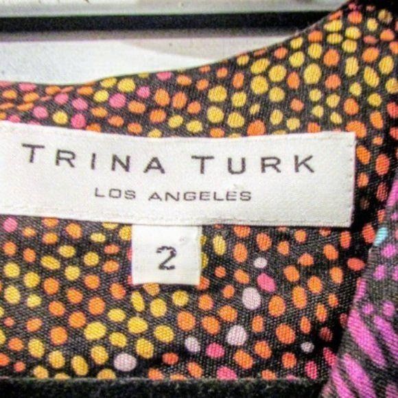 Trina Turk Trina Turk sz 2 Rouched Cowlneck Dress Size XS / US 0-2 / IT 36-38 - 6 Thumbnail