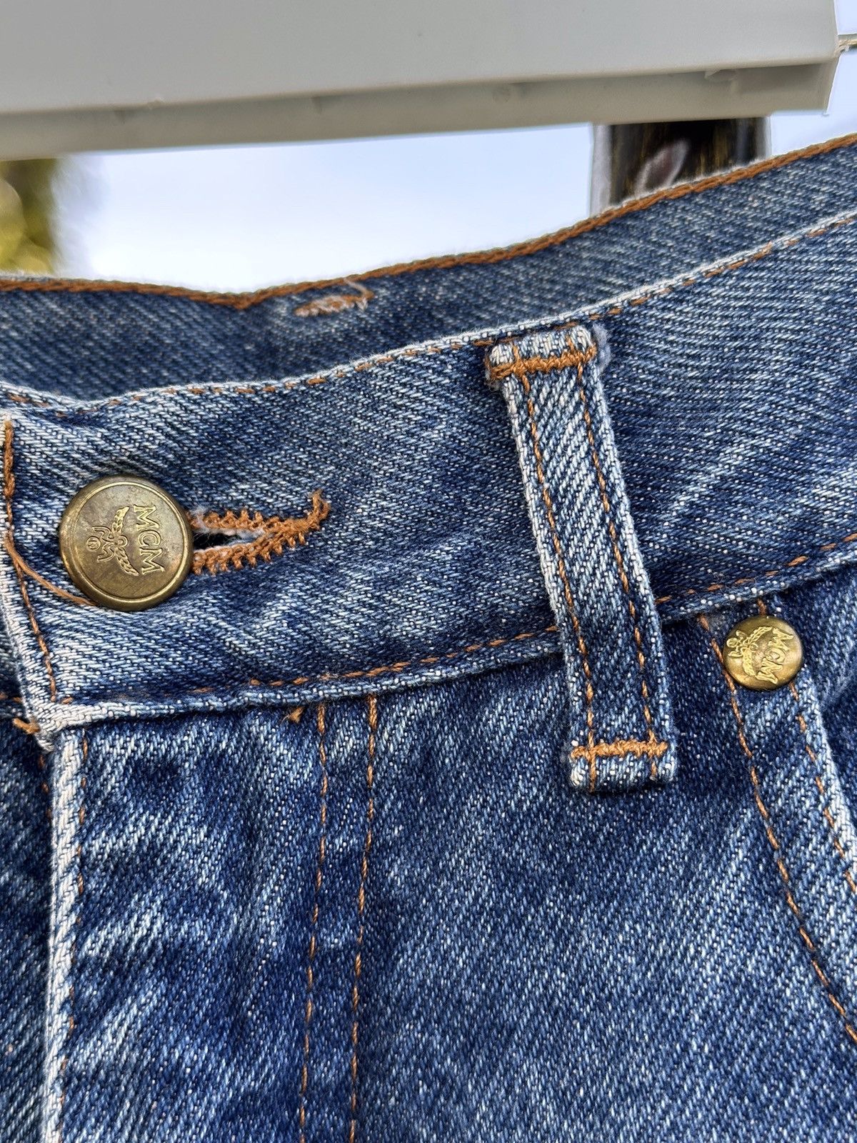 If Six Was Nine Designer Italy💥 Mcm Denim Simple Style💥 Size US 30 / EU 46 - 7 Thumbnail