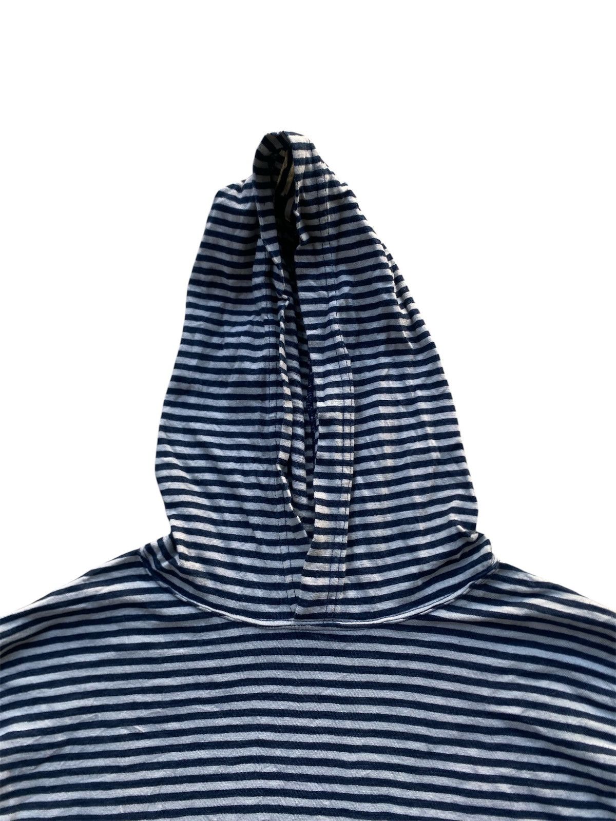 45rpm 45RPM Indigo Striped Hoodie Made in Japan Navy White Border Size US S / EU 44-46 / 1 - 8 Thumbnail