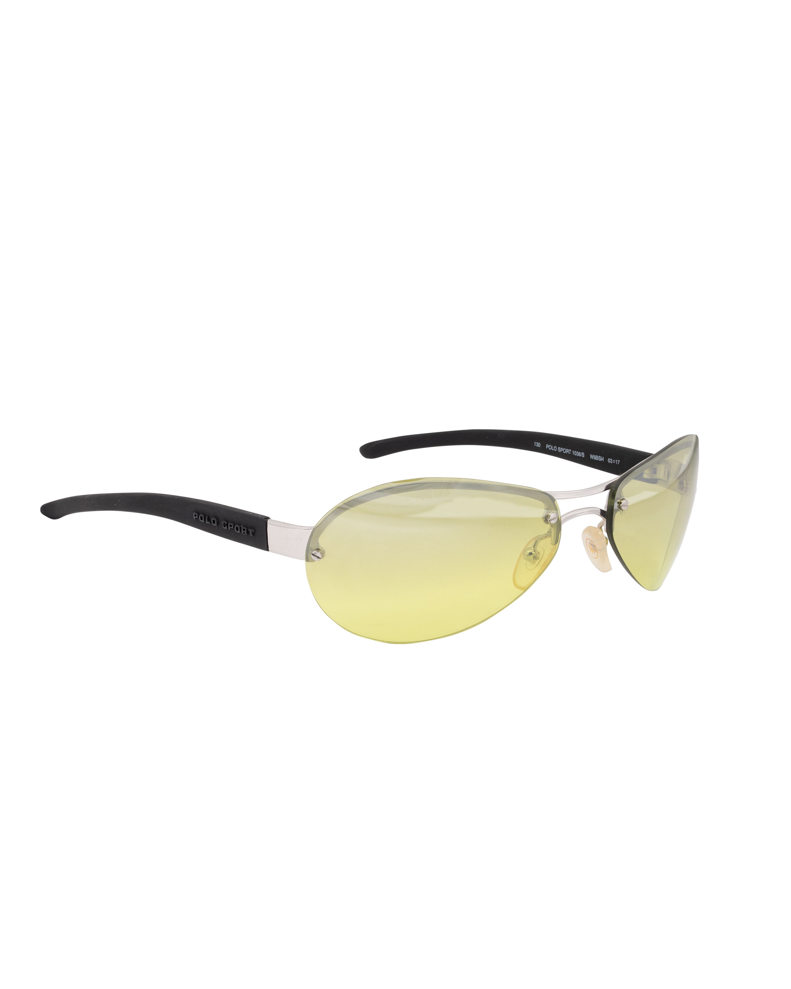 Polo Ralph Lauren Ralph Lauren Polo Sport '90s Green Round Rimless Sunglasses Size ONE SIZE - 3 Thumbnail