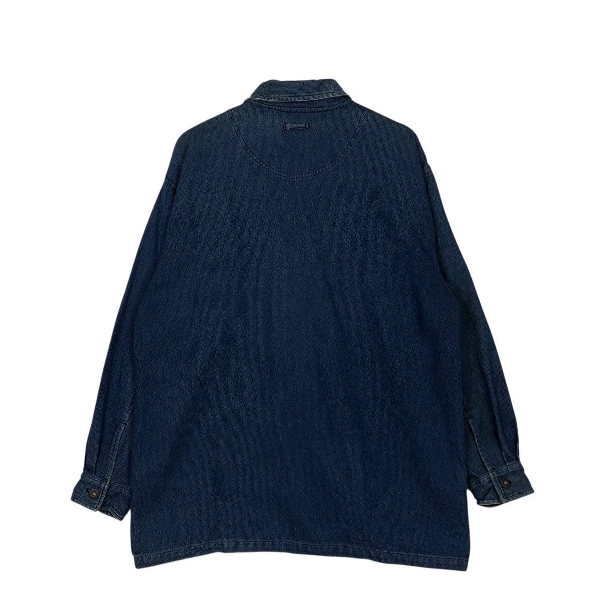 Japanese Brand Rare Witford Classic Oversized Denim Zip Shirt Jacket LL Size US L / EU 52-54 / 3 - 9 Thumbnail