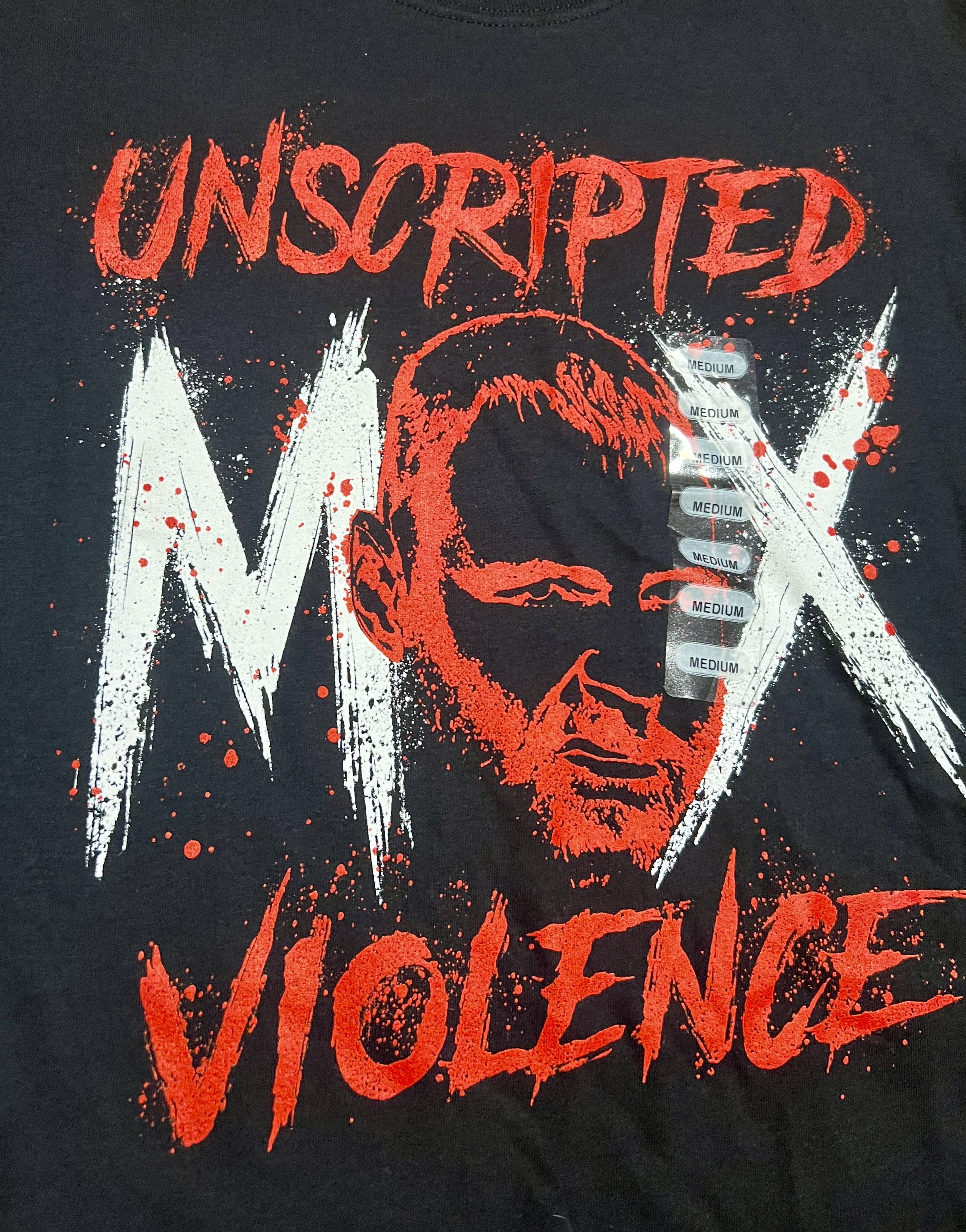 Other Jon Moxley AEW Wrestling Unscripted Violence Graphic T-Shirt Size US M / EU 48-50 / 2 - 2 Thumbnail