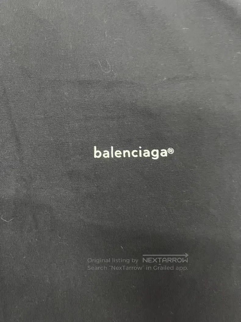 Balenciaga Balenciaga Logo Crew Neck Short Sleeve T-Shirt Men's Black Size US S / EU 44-46 / 1 - 3 Thumbnail